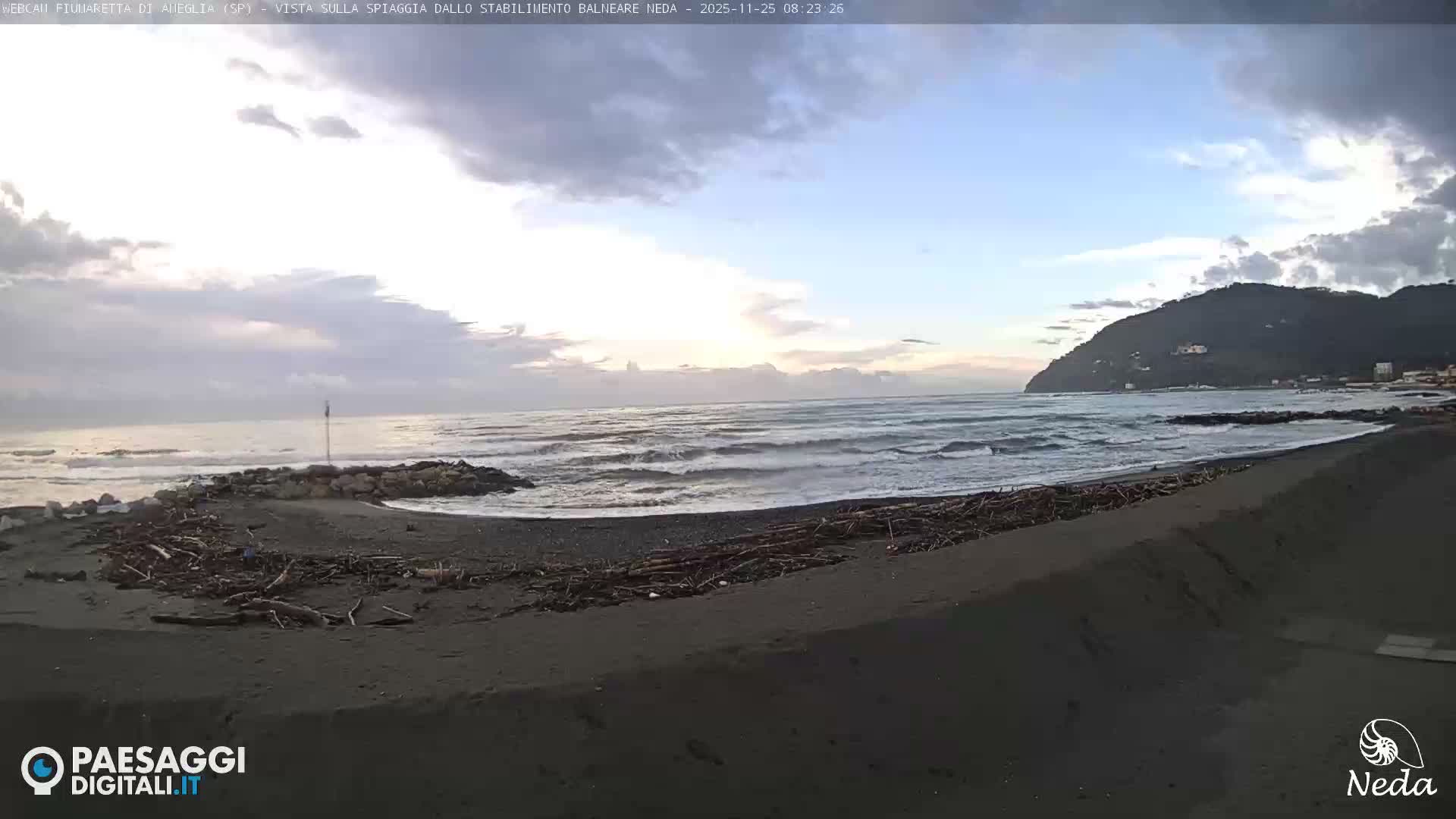 Fiumaretta di Ameglia Beach Live Cam - La Spezia, Liguria, Italy
