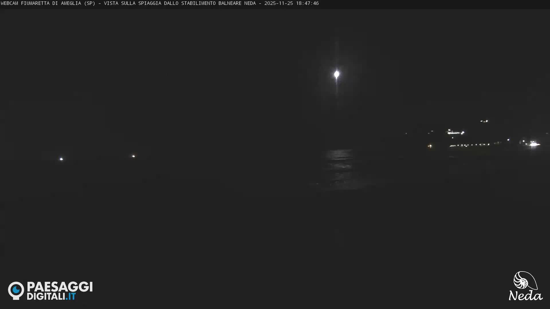 Fiumaretta di Ameglia Beach Live Cam - La Spezia, Liguria, Italy