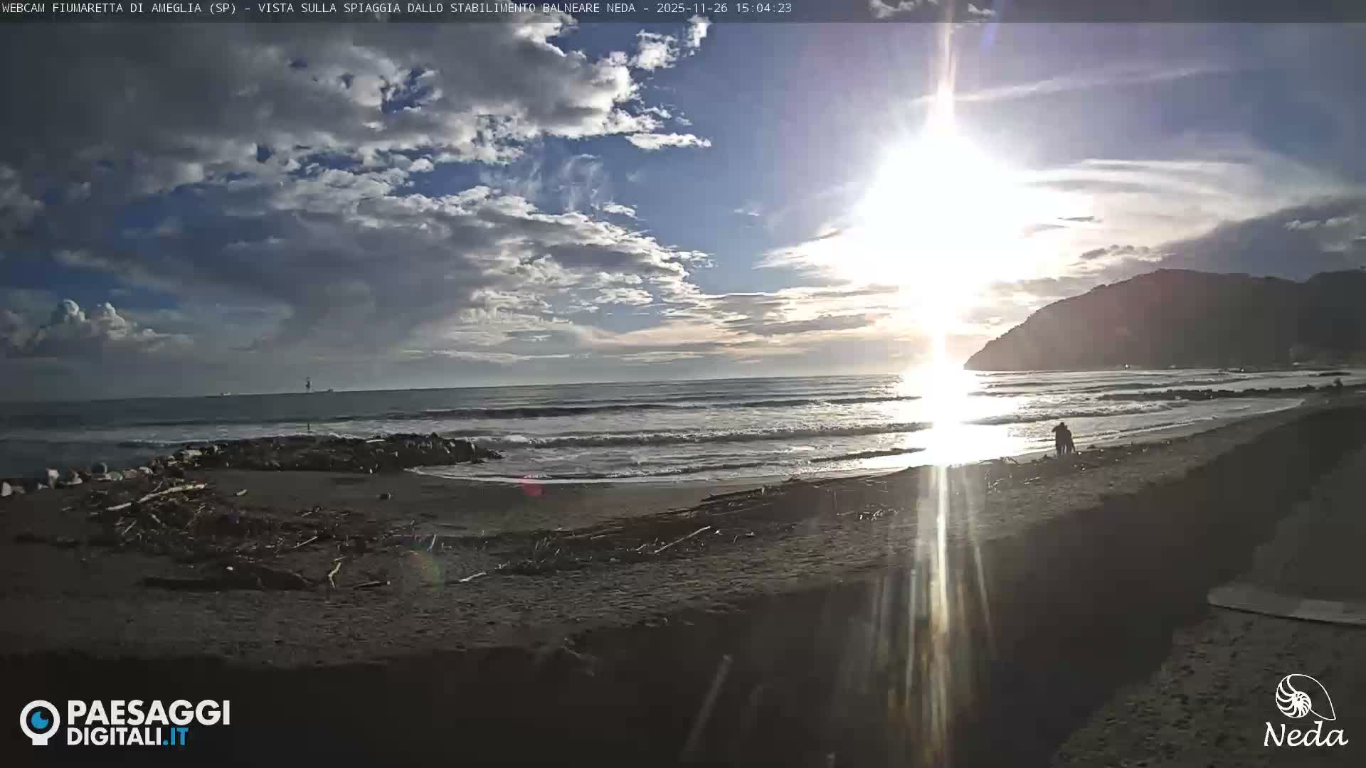 Fiumaretta di Ameglia Beach Live Cam - La Spezia, Liguria, Italy