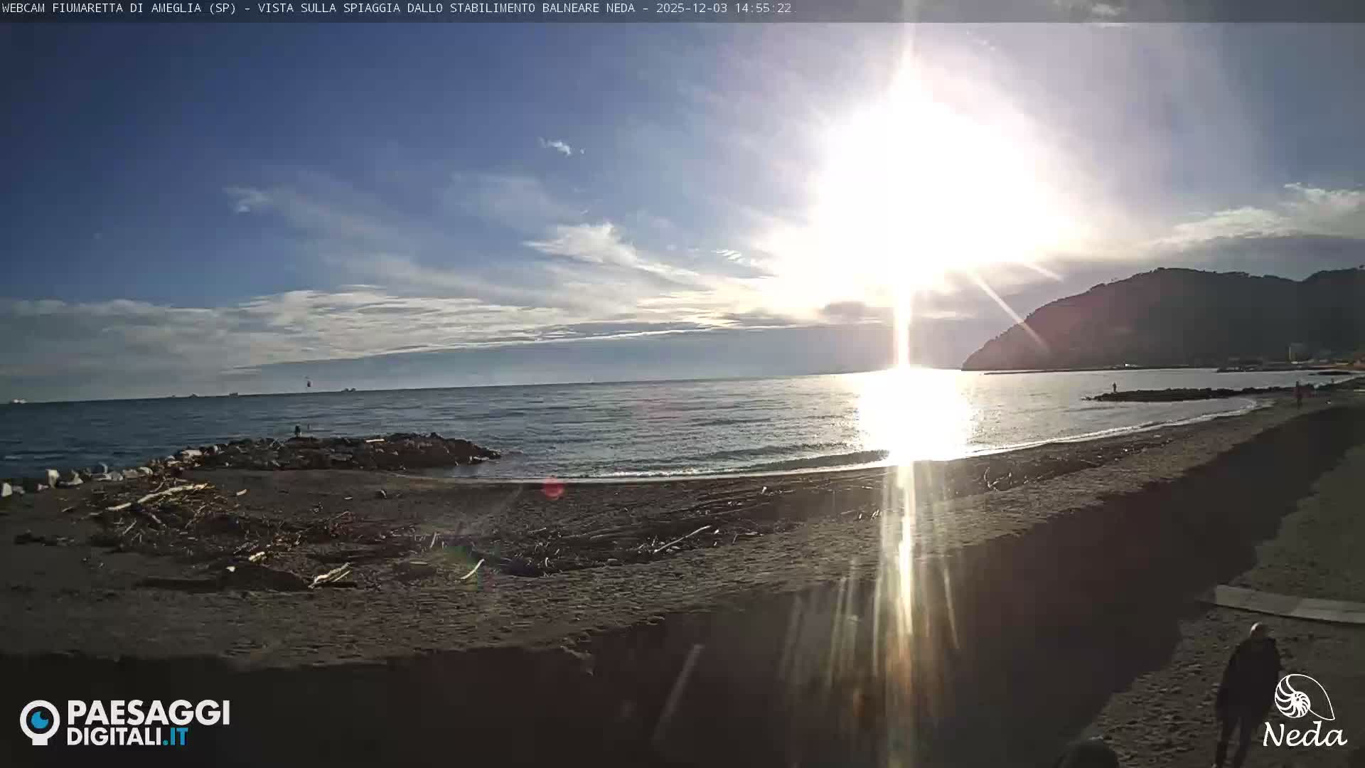 Fiumaretta di Ameglia Beach Live Cam - La Spezia, Liguria, Italy