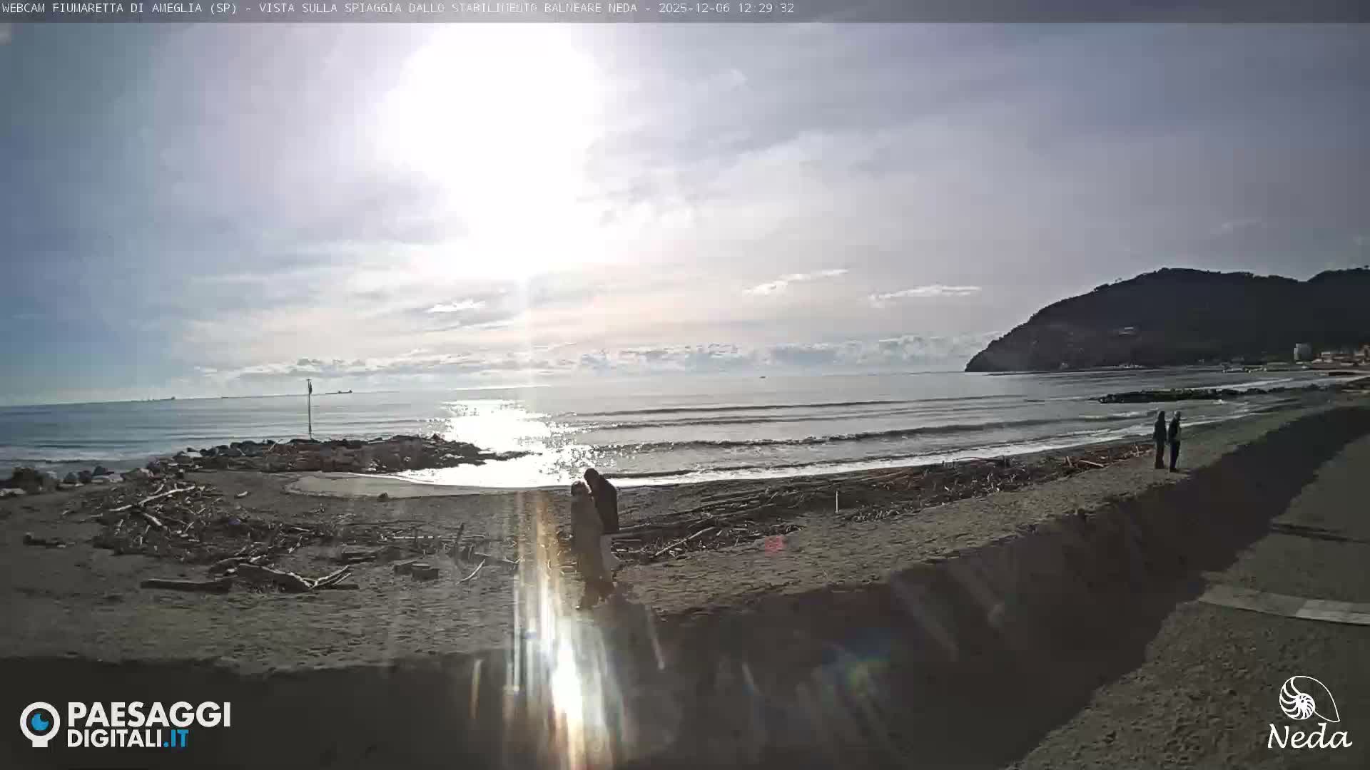 Fiumaretta di Ameglia Beach Live Cam - La Spezia, Liguria, Italy