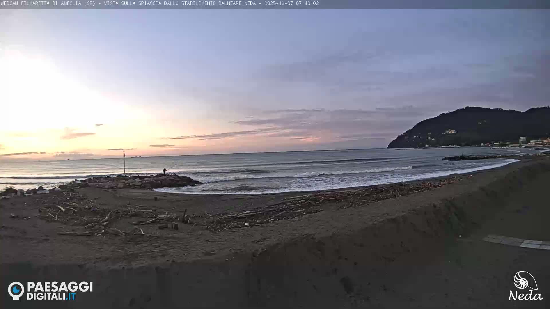 Fiumaretta di Ameglia Beach Live Cam - La Spezia, Liguria, Italy