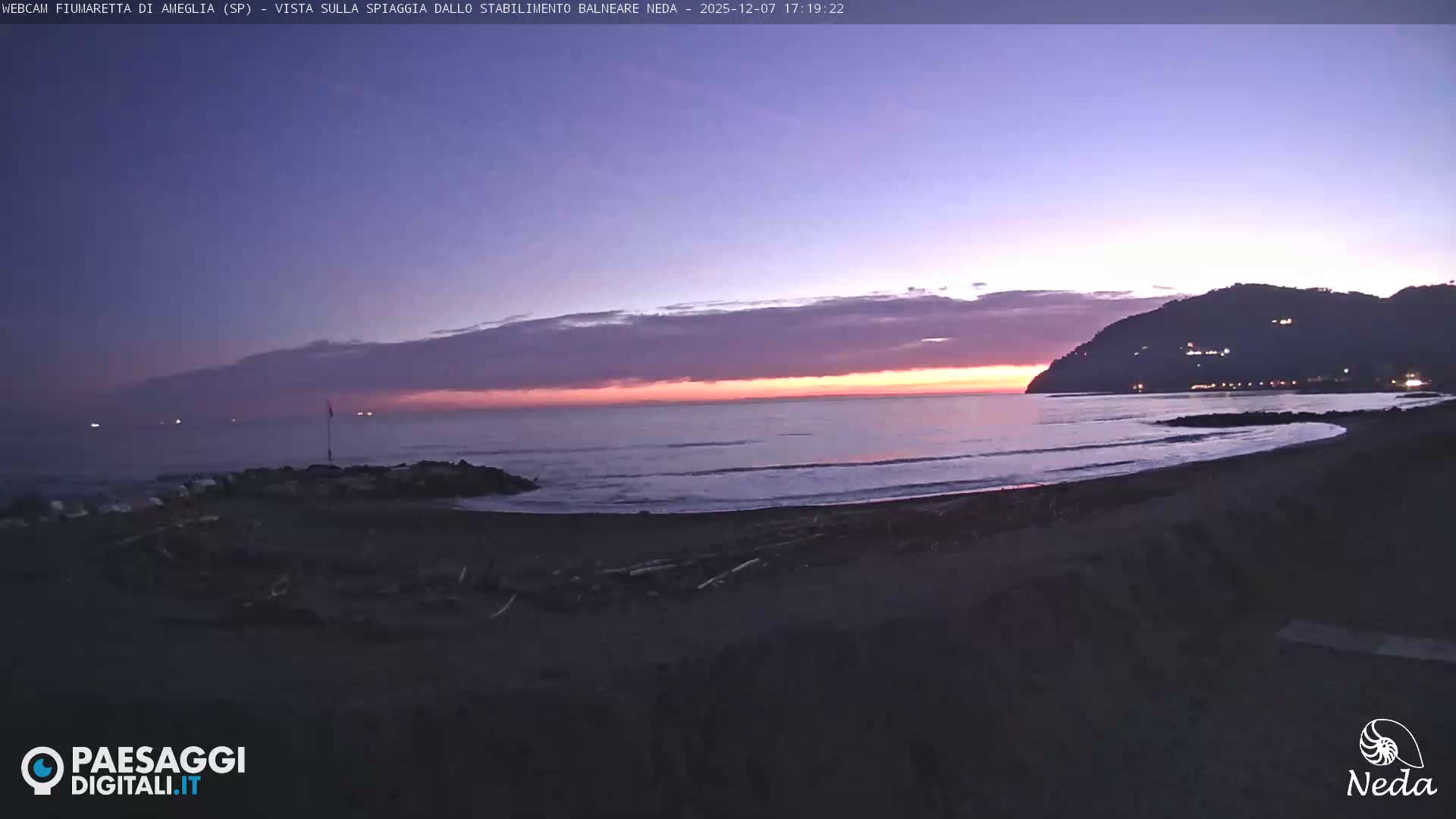 Fiumaretta di Ameglia Beach Live Cam - La Spezia, Liguria, Italy