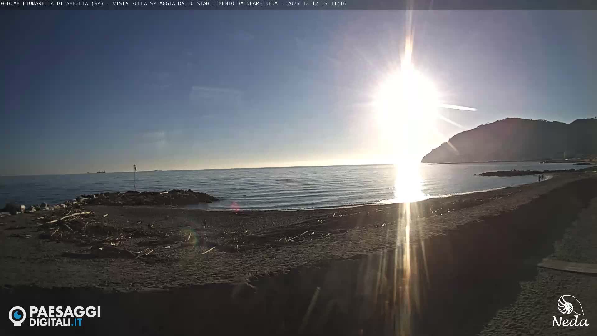 Fiumaretta di Ameglia Beach Live Cam - La Spezia, Liguria, Italy