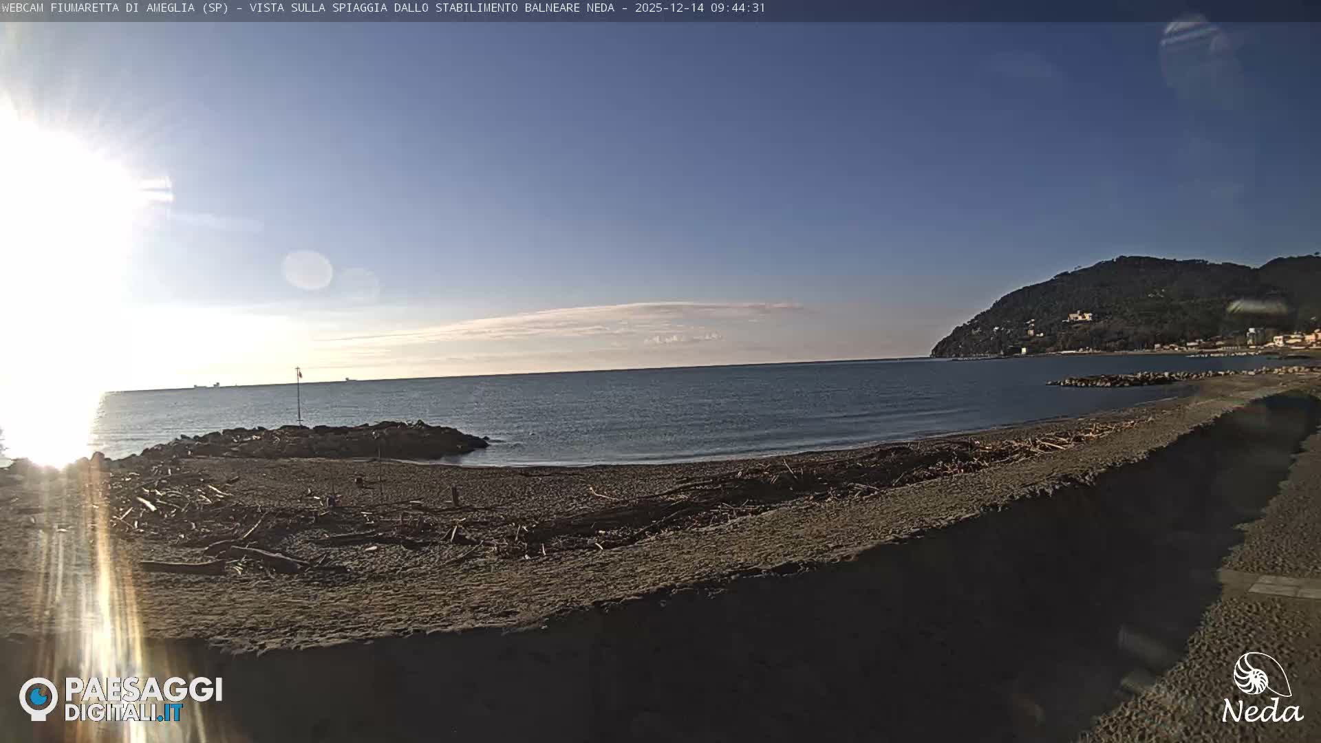 Fiumaretta di Ameglia Beach Live Cam - La Spezia, Liguria, Italy
