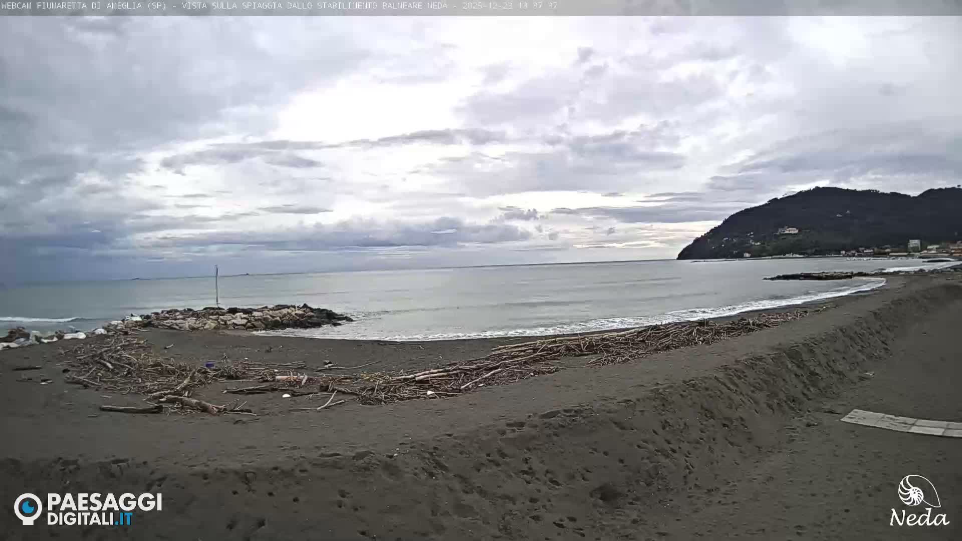Fiumaretta di Ameglia Beach Live Cam - La Spezia, Liguria, Italy