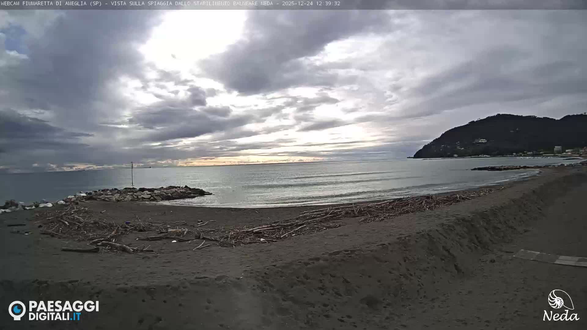 Fiumaretta di Ameglia Beach Live Cam - La Spezia, Liguria, Italy