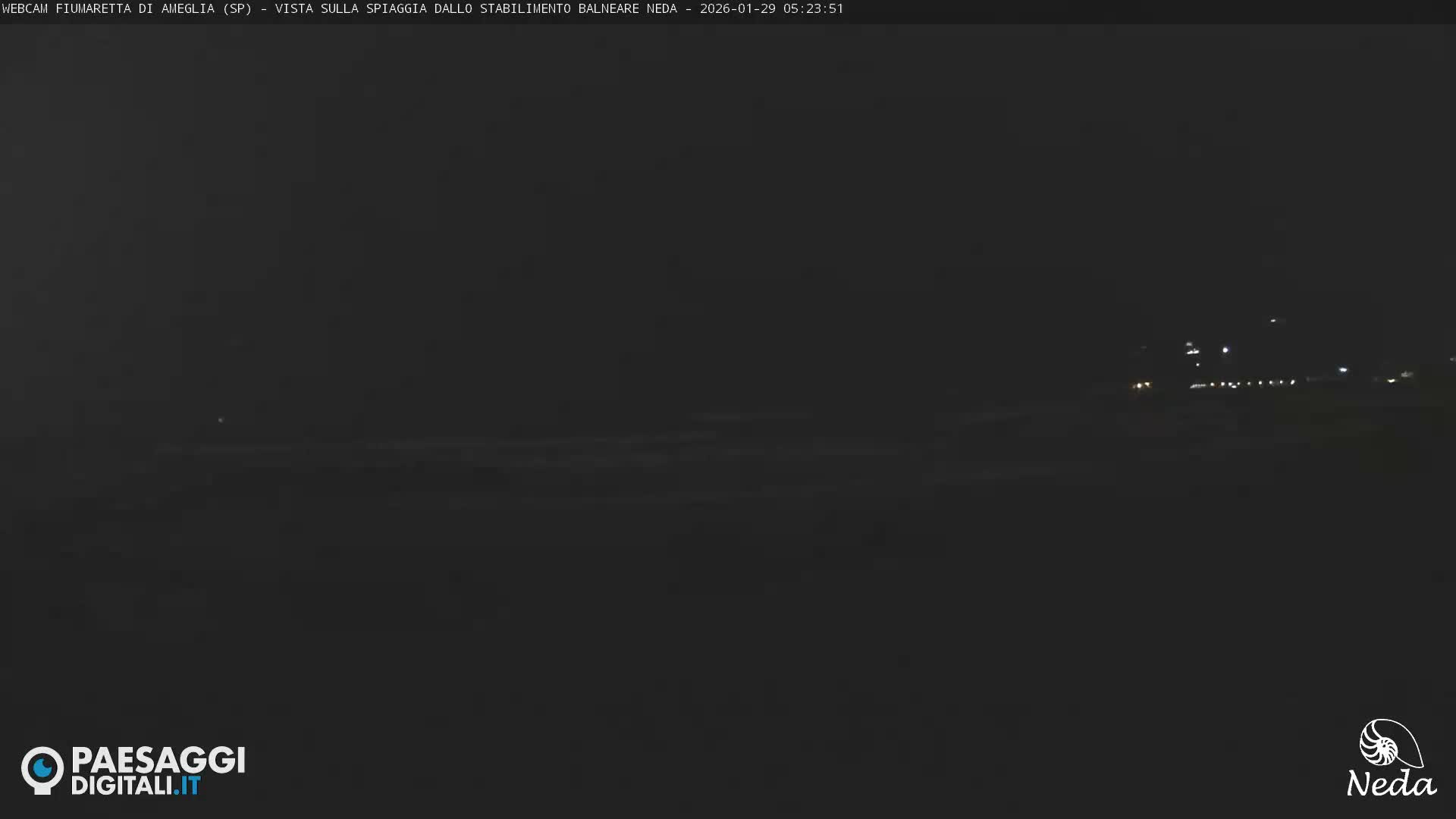 Fiumaretta di Ameglia Beach Live Cam - La Spezia, Liguria, Italy