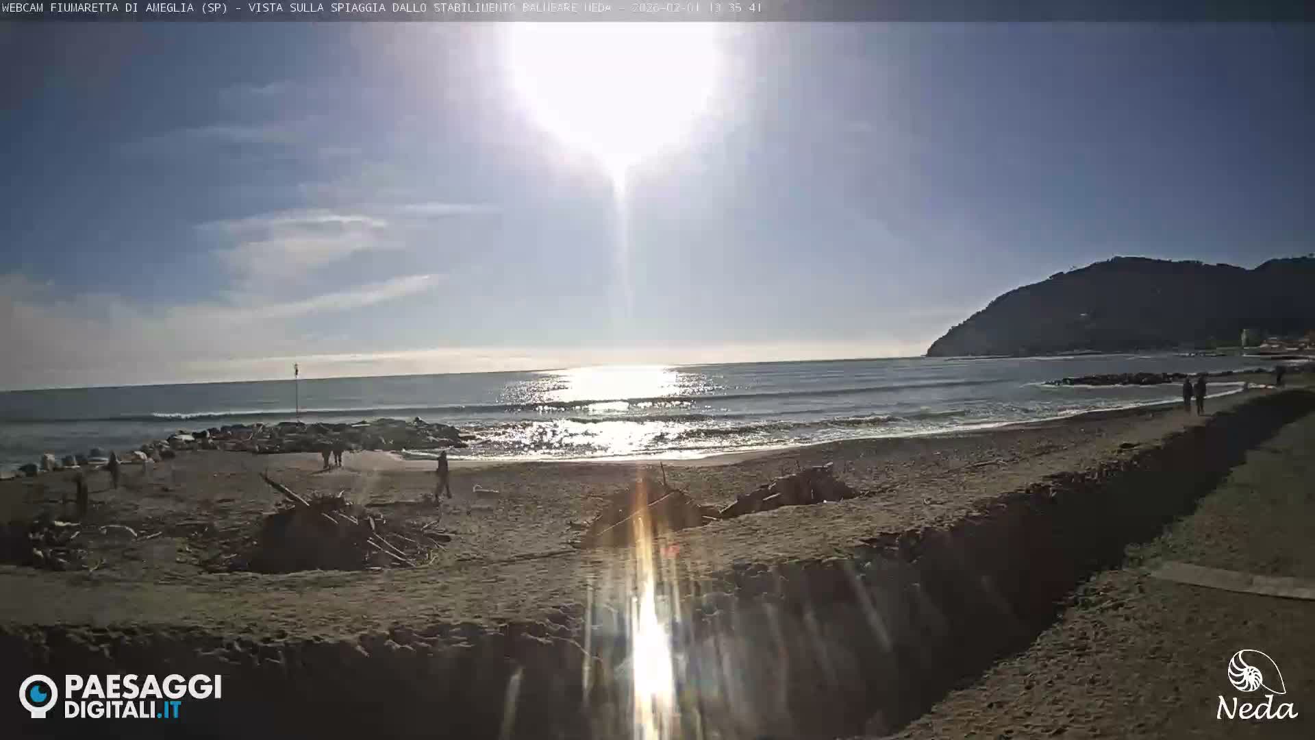 Fiumaretta di Ameglia Beach Live Cam - La Spezia, Liguria, Italy
