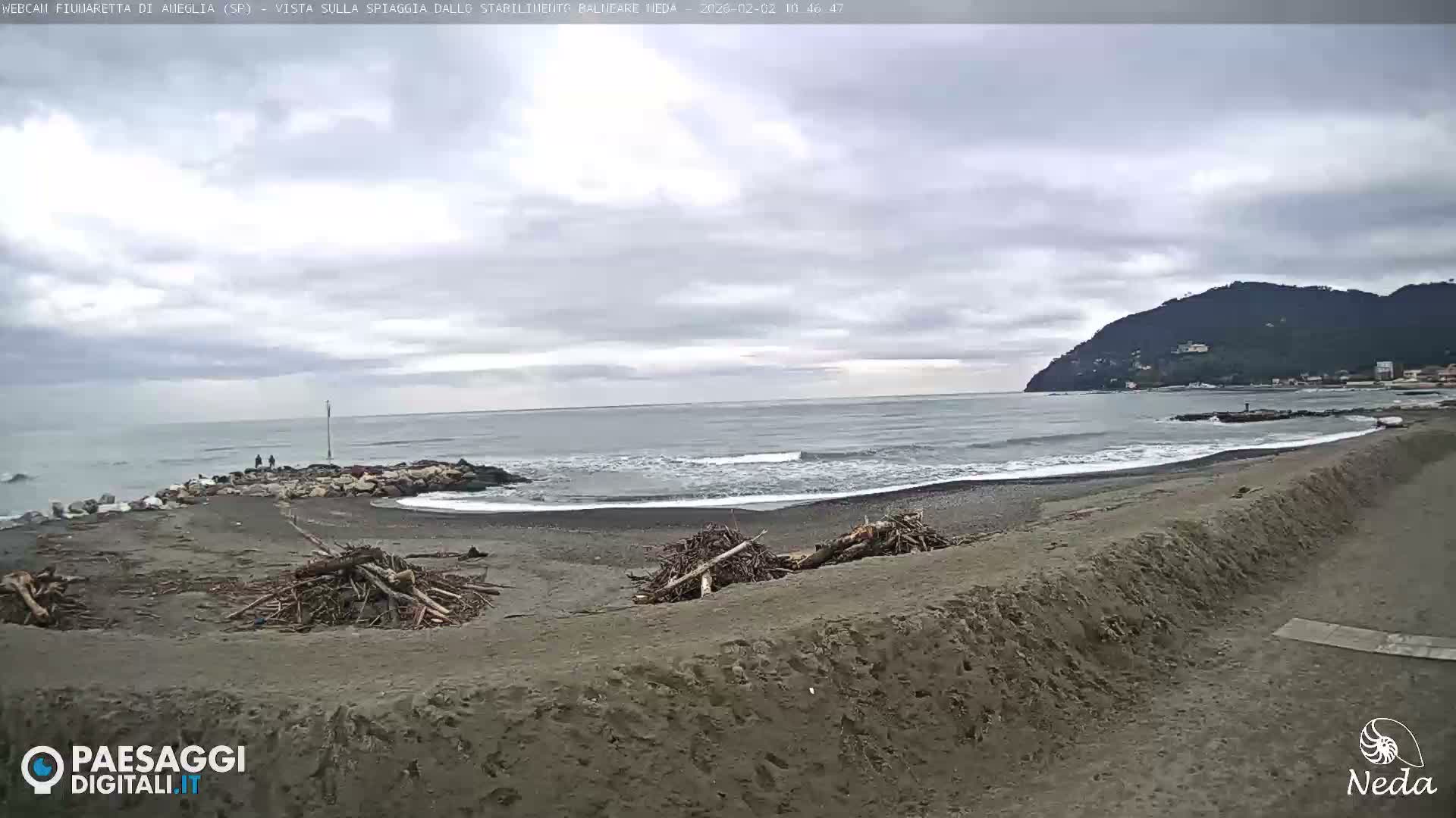 Fiumaretta di Ameglia Beach Live Cam - La Spezia, Liguria, Italy