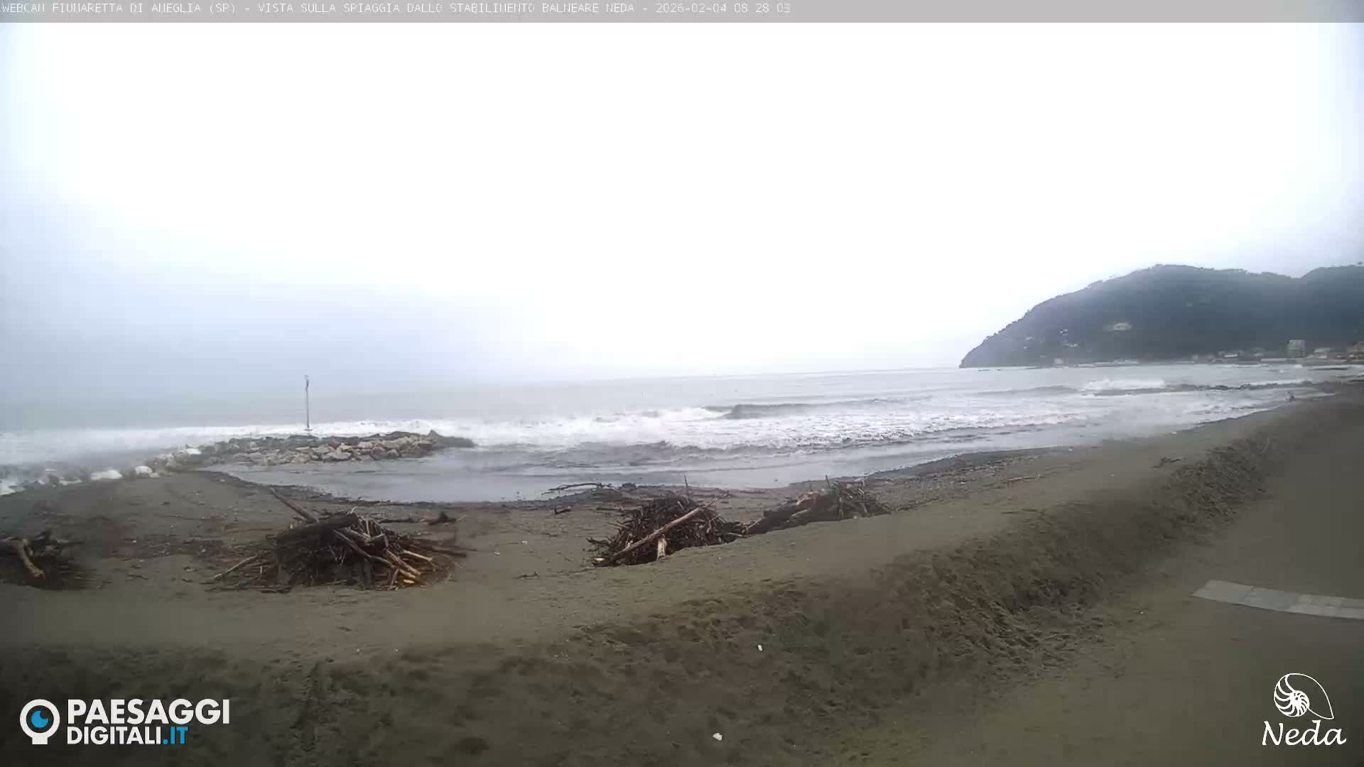 Fiumaretta di Ameglia Beach Live Cam - La Spezia, Liguria, Italy