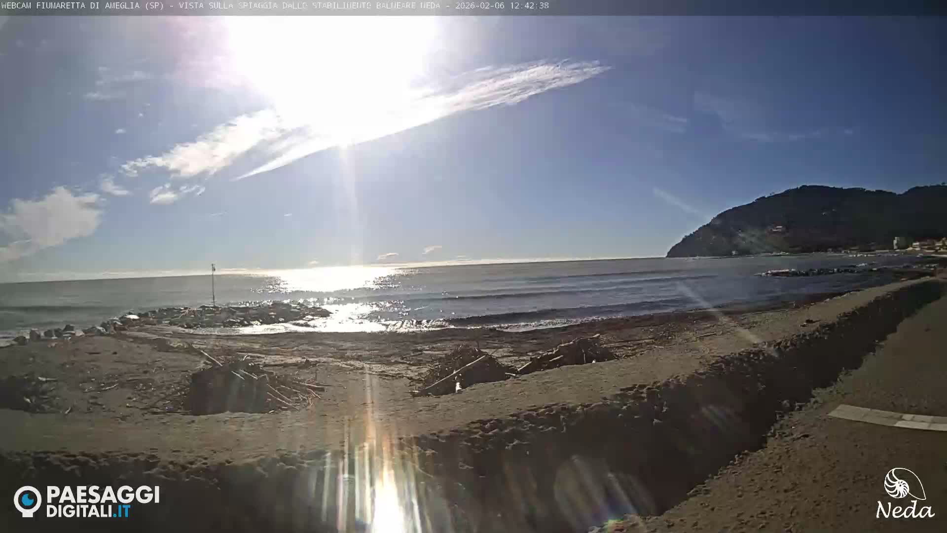 Fiumaretta di Ameglia Beach Live Cam - La Spezia, Liguria, Italy