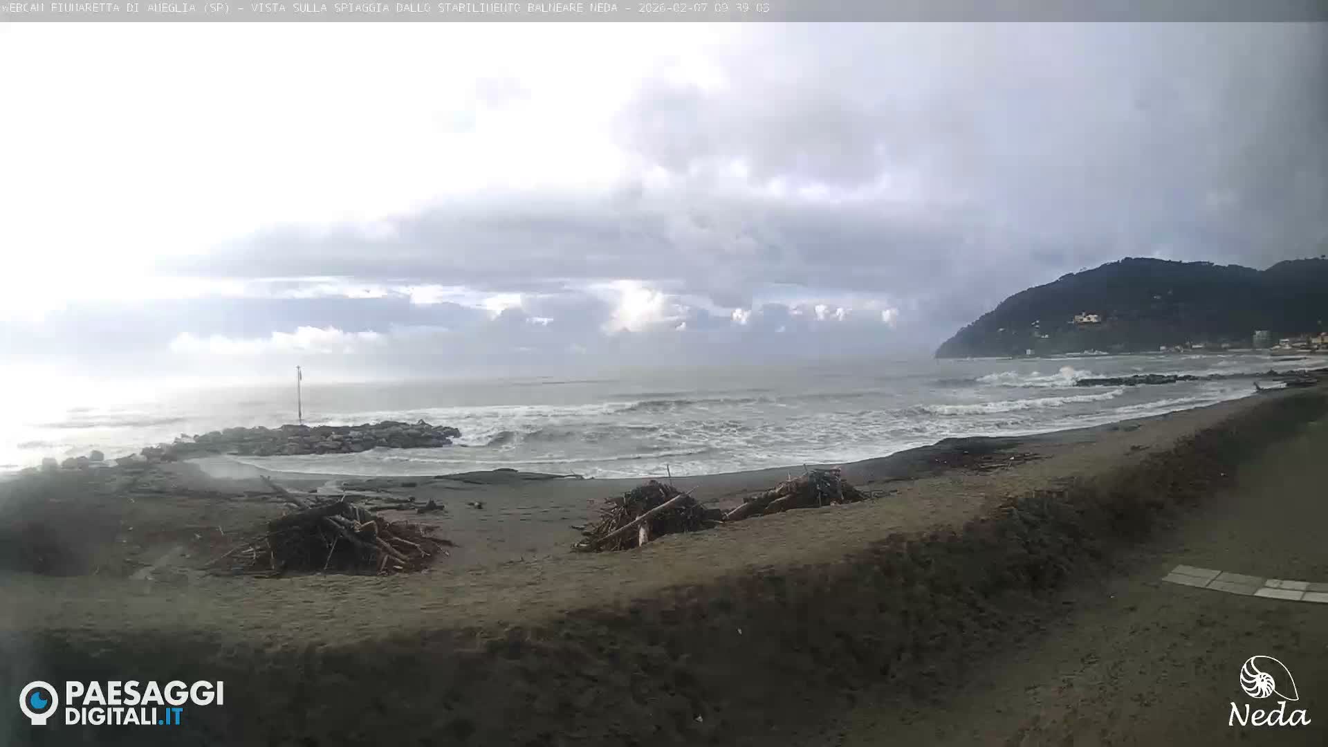 Fiumaretta di Ameglia Beach Live Cam - La Spezia, Liguria, Italy