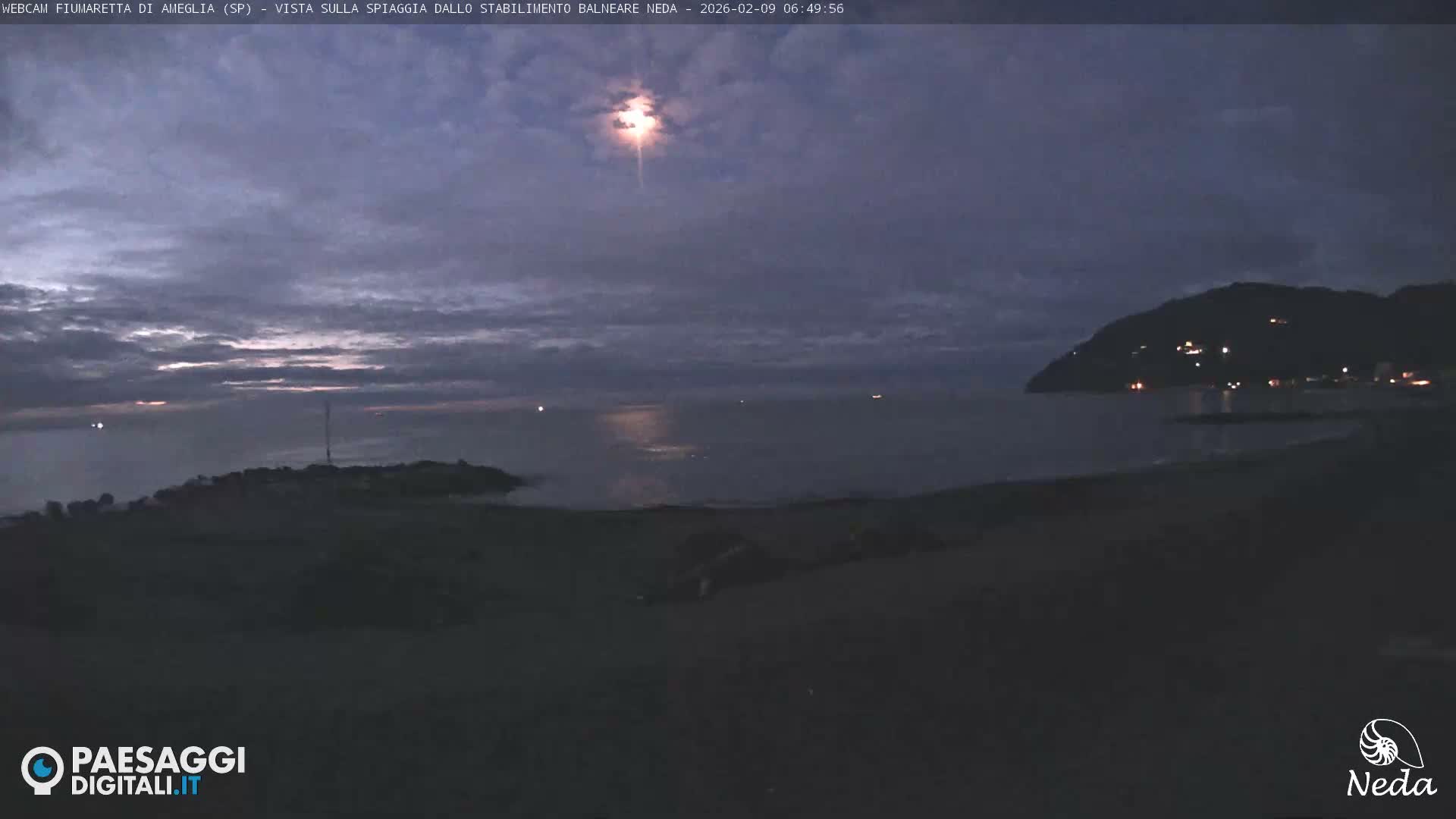 Fiumaretta di Ameglia Beach Live Cam - La Spezia, Liguria, Italy