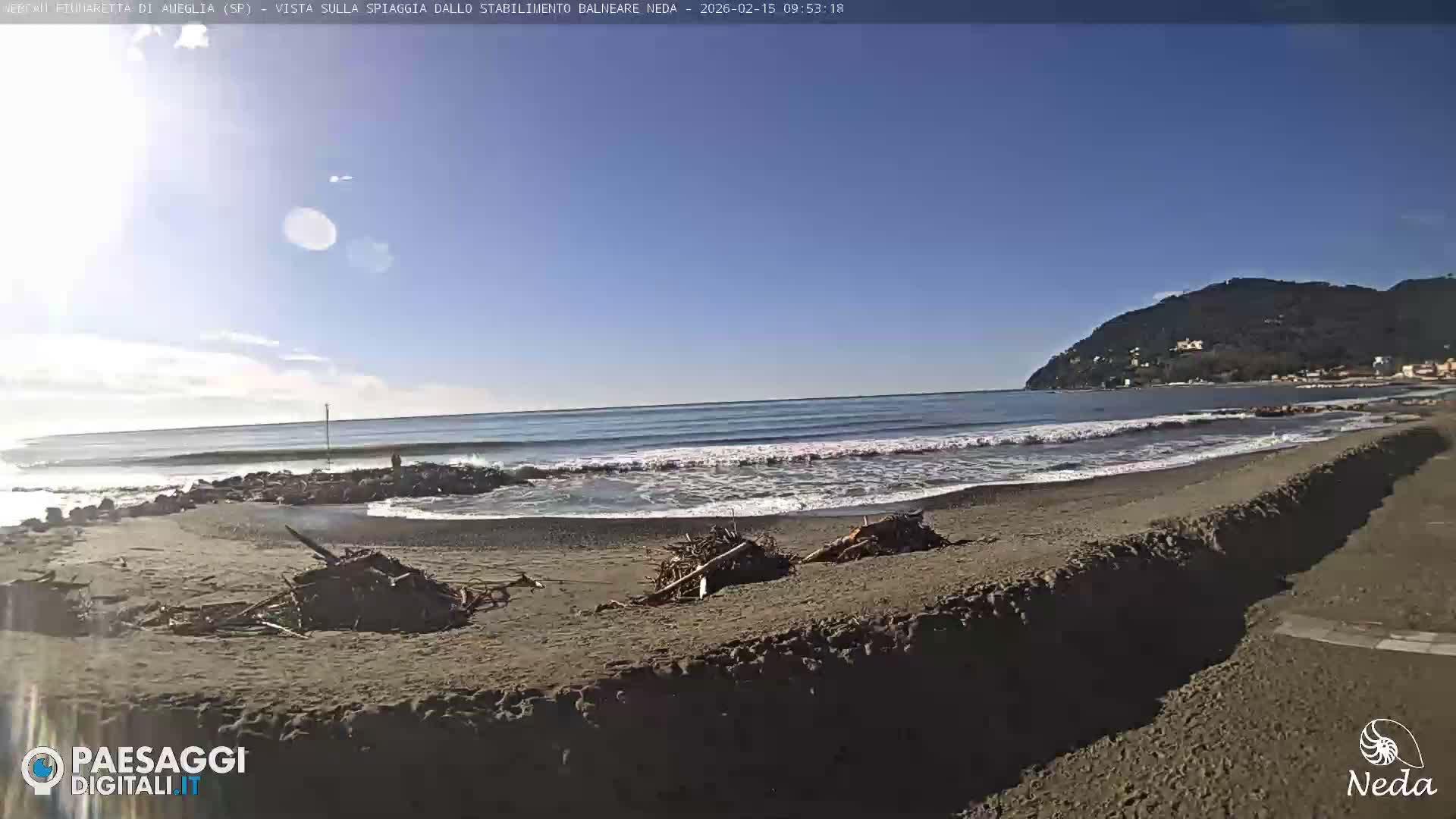 Fiumaretta di Ameglia Beach Live Cam - La Spezia, Liguria, Italy