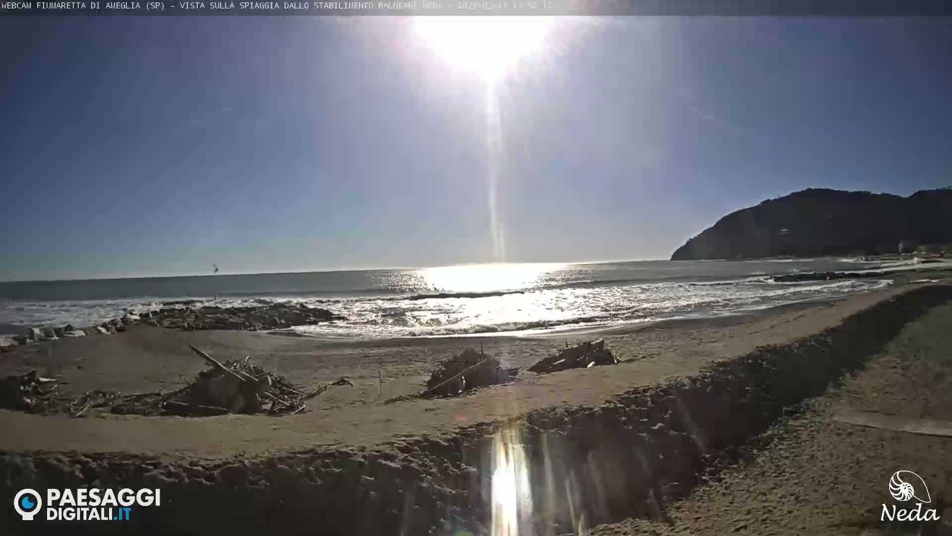 Fiumaretta di Ameglia Beach Live Cam - La Spezia, Liguria, Italy