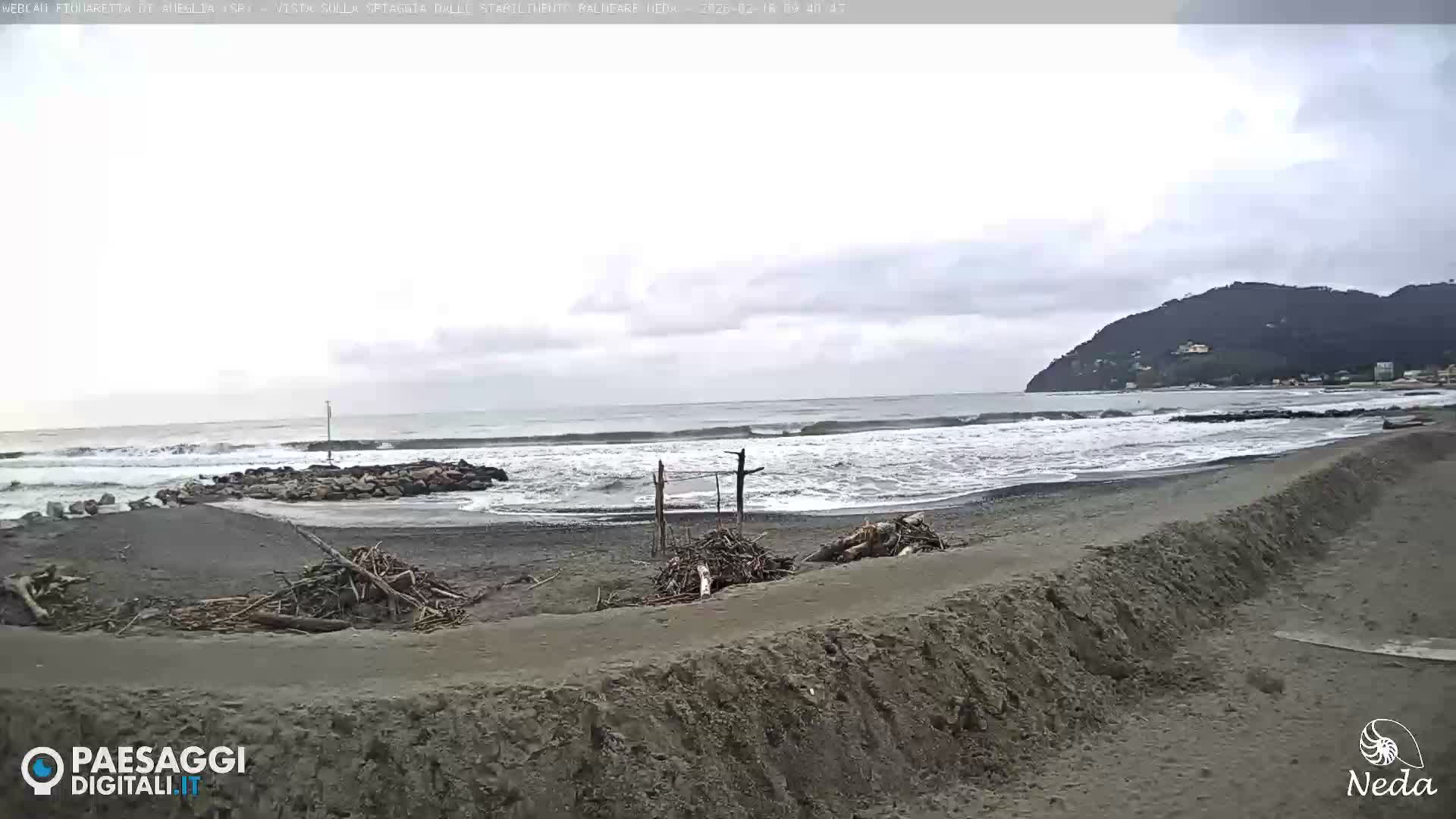 Fiumaretta di Ameglia Beach Live Cam - La Spezia, Liguria, Italy