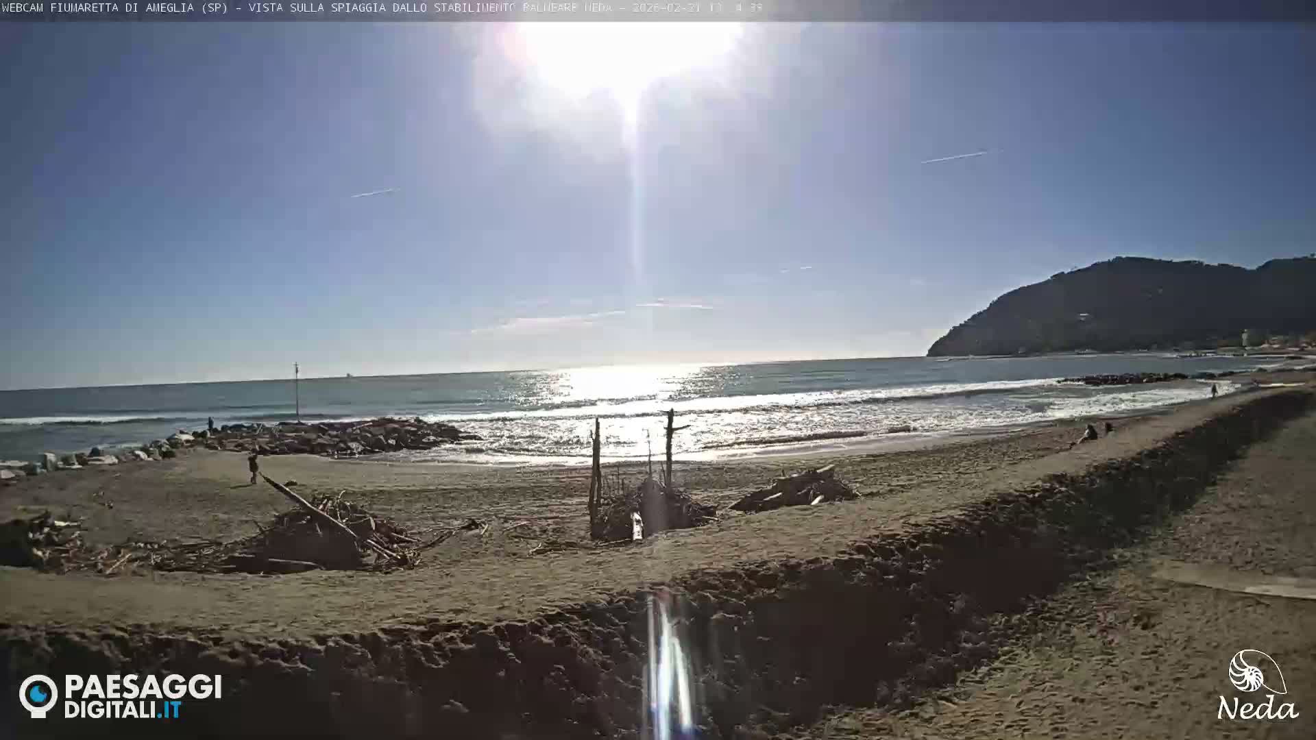Fiumaretta di Ameglia Beach Live Cam - La Spezia, Liguria, Italy