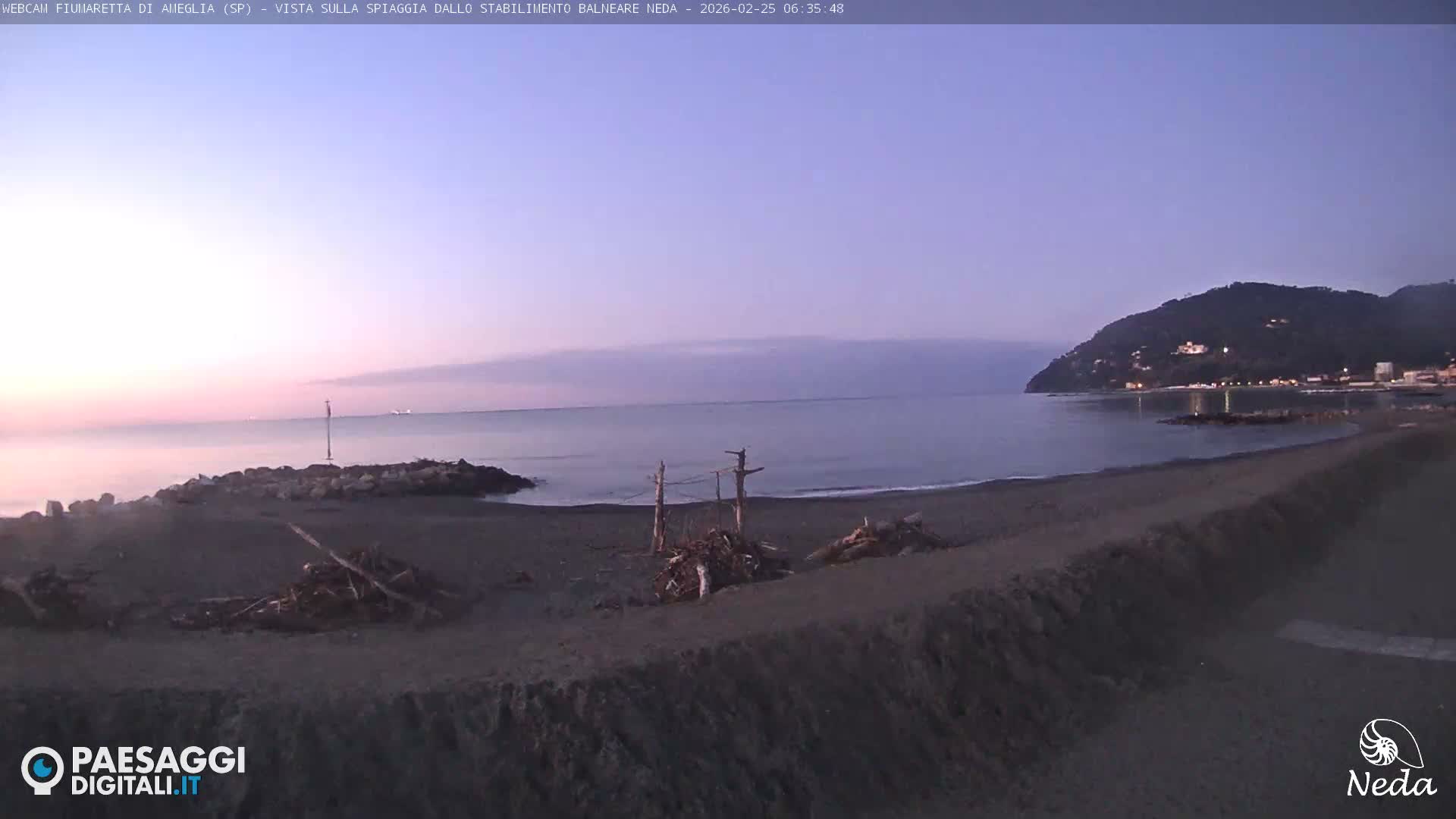 Fiumaretta di Ameglia Beach Live Cam - La Spezia, Liguria, Italy