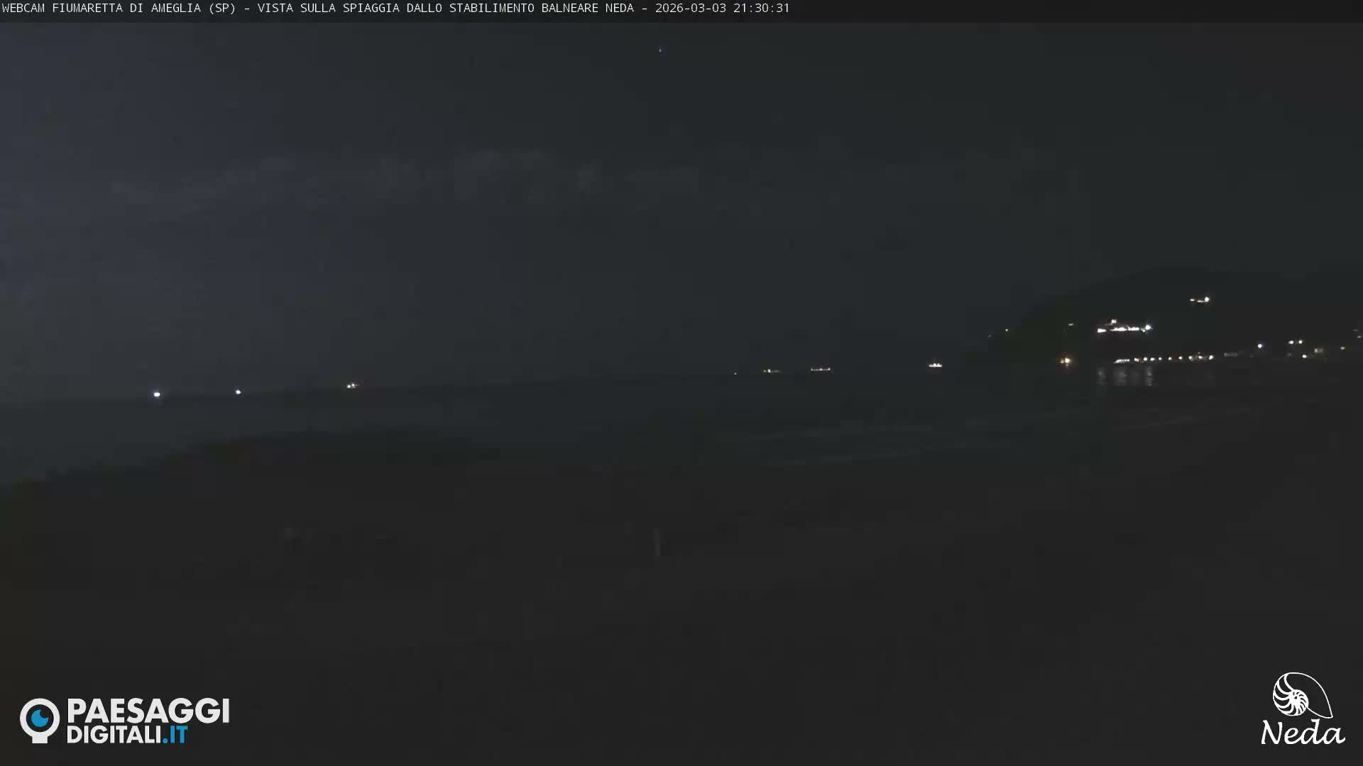 Fiumaretta di Ameglia Beach Live Cam - La Spezia, Liguria, Italy