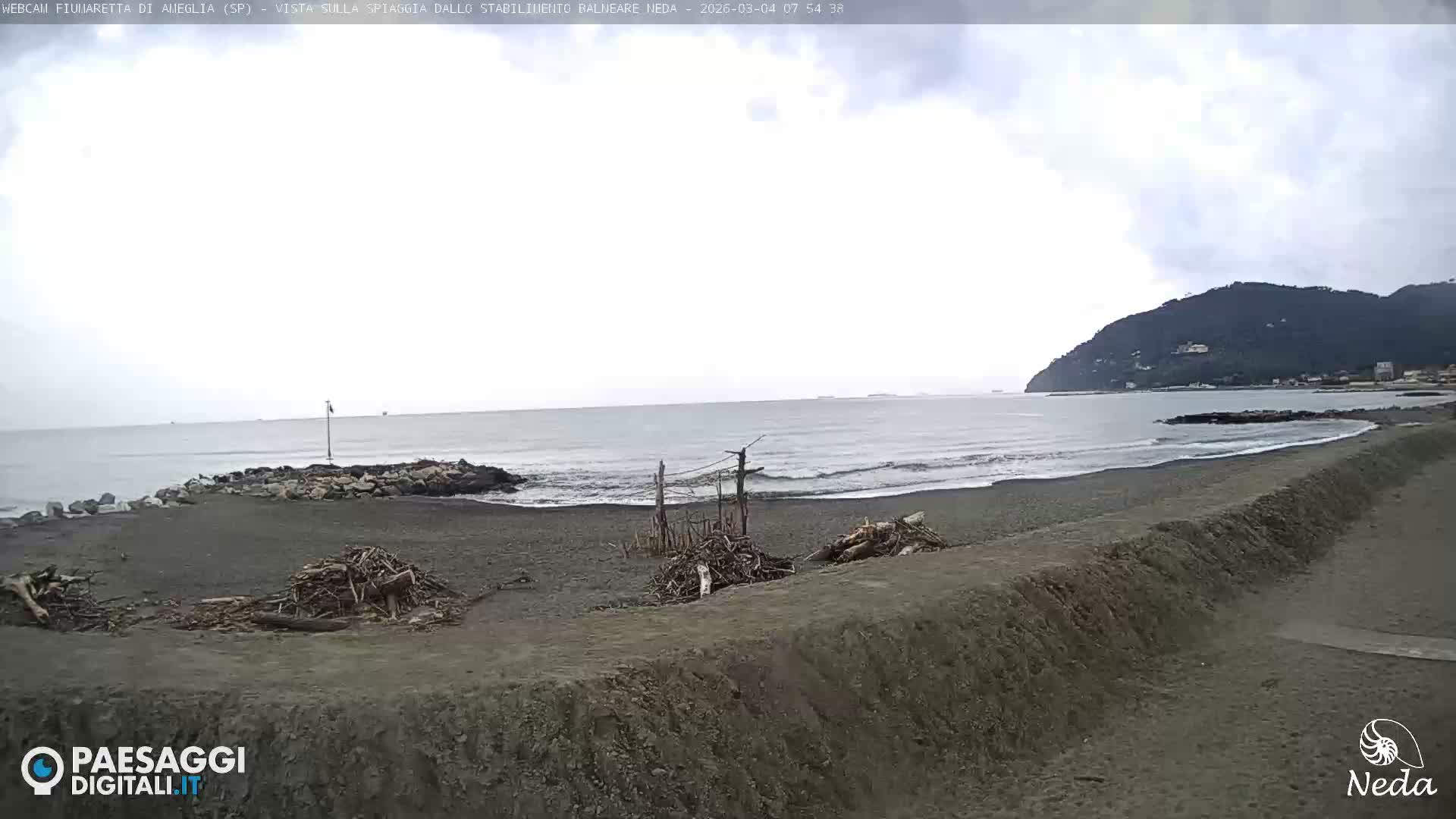 Fiumaretta di Ameglia Beach Live Cam - La Spezia, Liguria, Italy