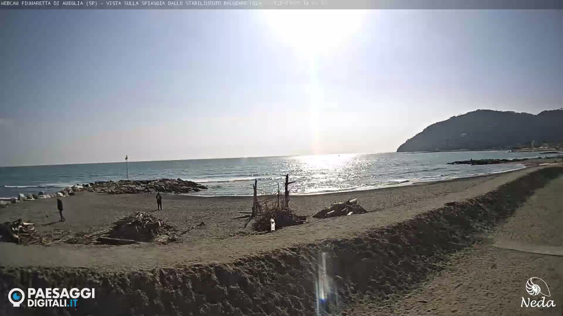 Fiumaretta di Ameglia Beach Live Cam - La Spezia, Liguria, Italy