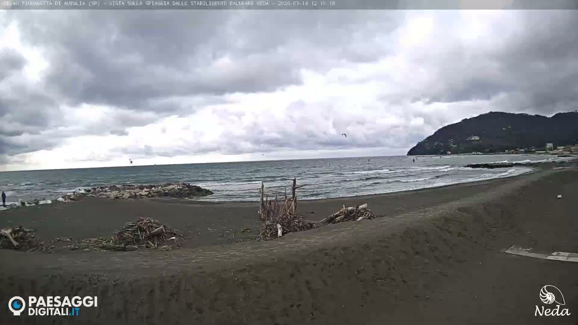 Fiumaretta di Ameglia Beach Live Cam - La Spezia, Liguria, Italy