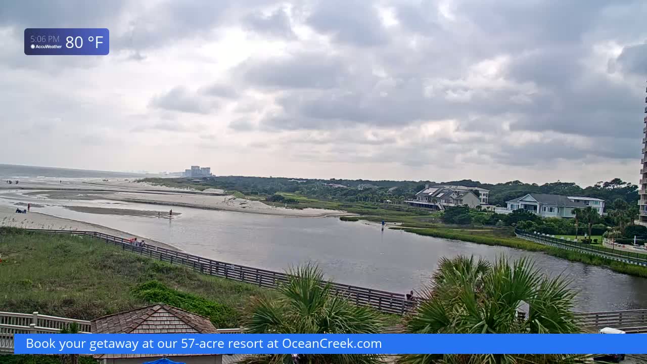 North Myrtle Beach Plage & Creek Live Cam - North Myrtle Beach, Horry, South Carolina, USA