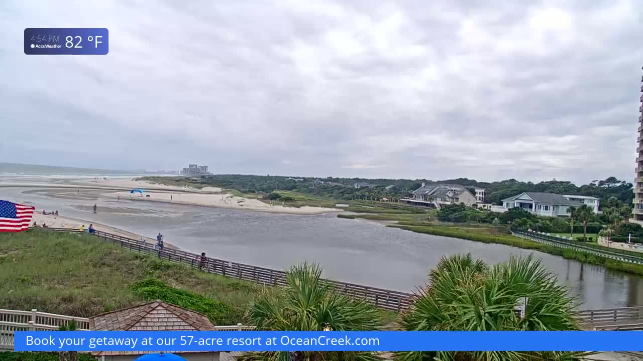 North Myrtle Beach Plage & Creek Live Cam - North Myrtle Beach, Horry, South Carolina, USA