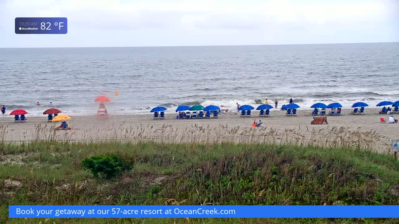 North Myrtle Beach Plage & Creek Live Cam - North Myrtle Beach, Horry, South Carolina, USA