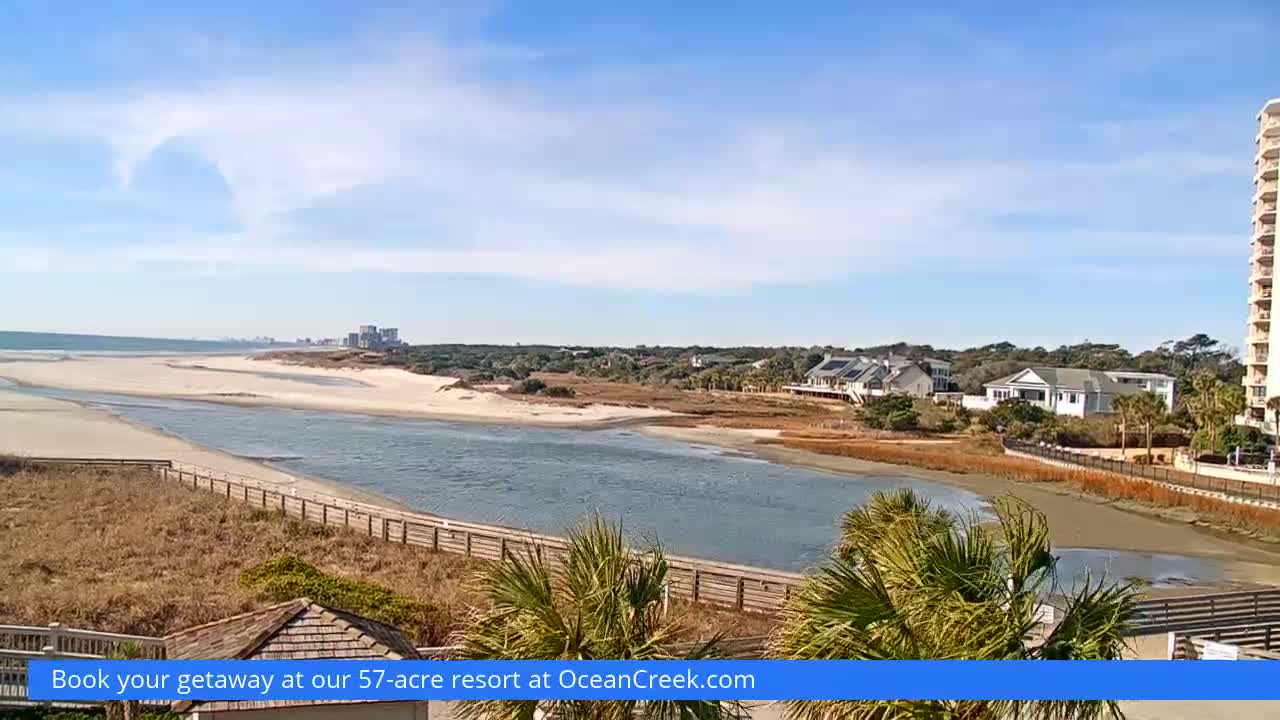 North Myrtle Beach Plage & Creek Live Cam - North Myrtle Beach, Horry, South Carolina, USA