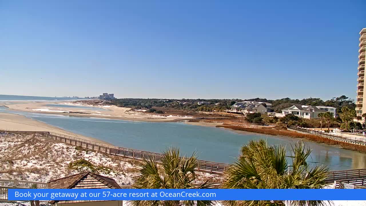 North Myrtle Beach Plage & Creek Live Cam - North Myrtle Beach, Horry, South Carolina, USA