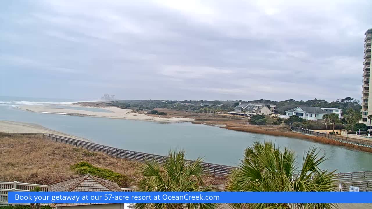 North Myrtle Beach Plage & Creek Live Cam - North Myrtle Beach, Horry, South Carolina, USA