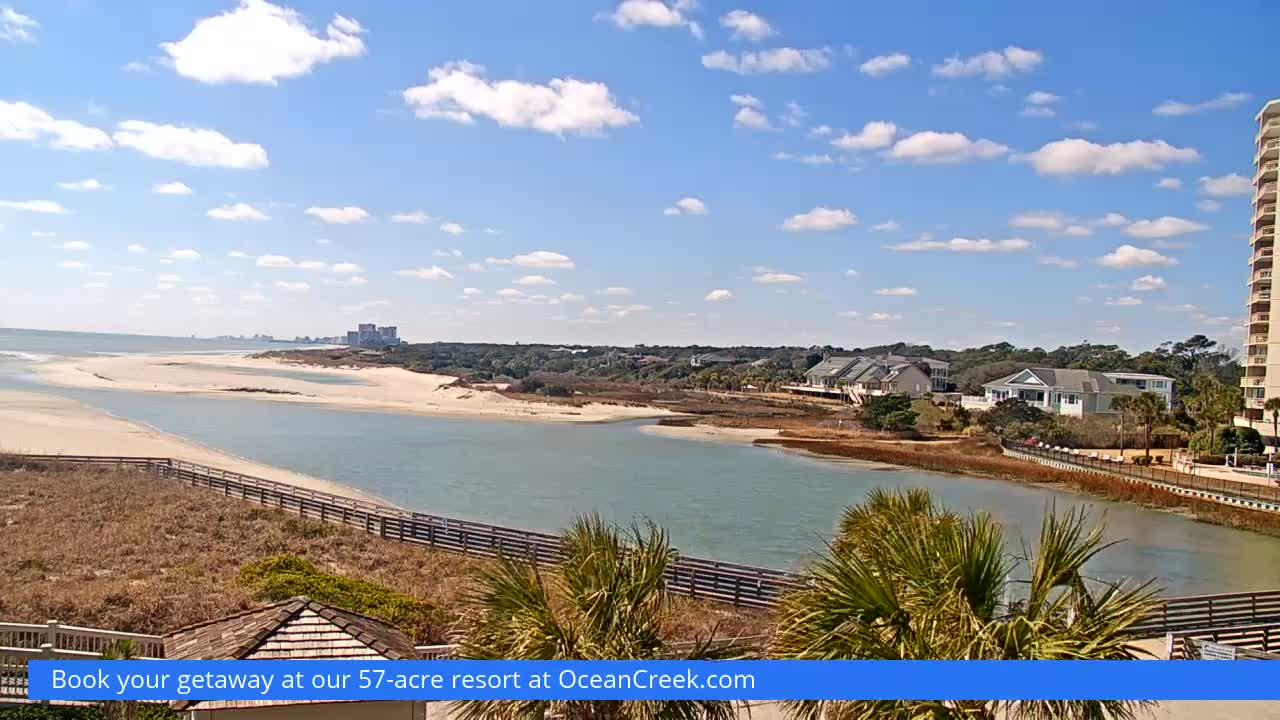 North Myrtle Beach Plage & Creek Live Cam - North Myrtle Beach, Horry, South Carolina, USA