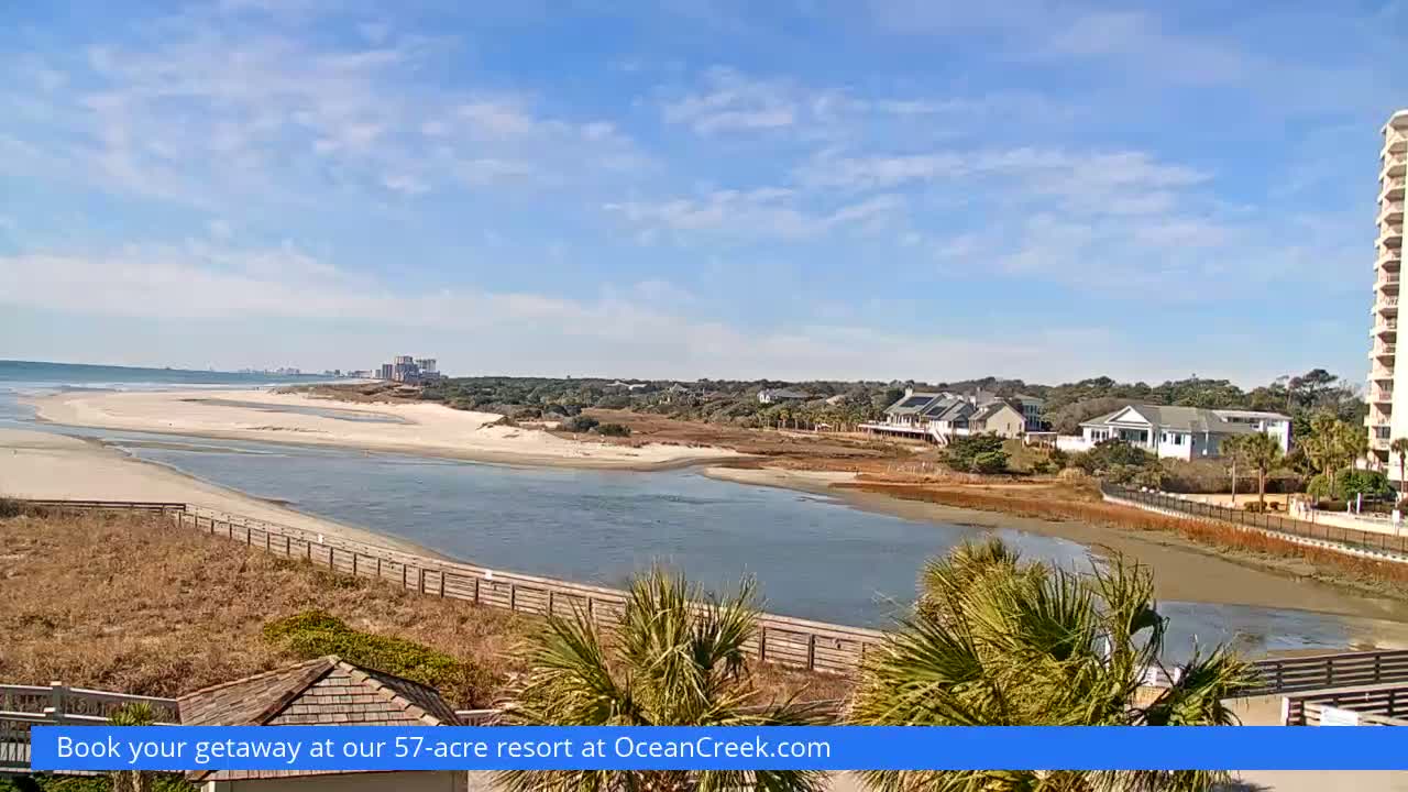 North Myrtle Beach Plage & Creek Live Cam - North Myrtle Beach, Horry, South Carolina, USA