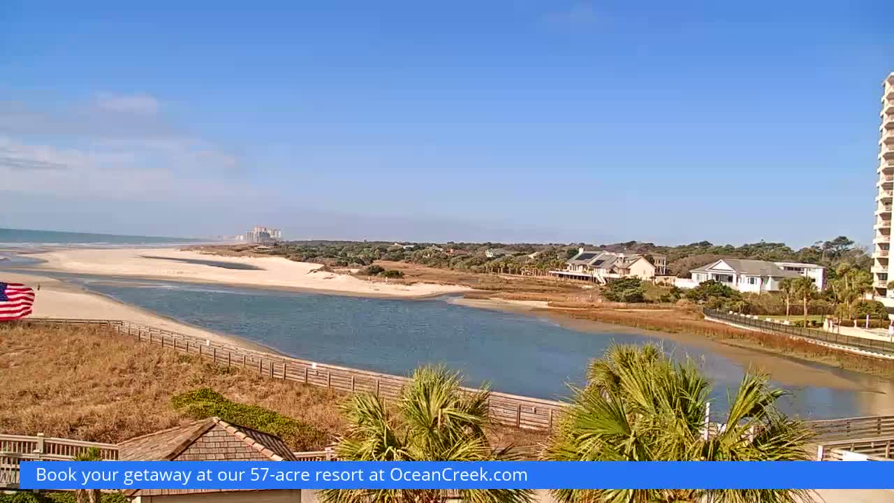 North Myrtle Beach Plage & Creek Live Cam - North Myrtle Beach, Horry, South Carolina, USA
