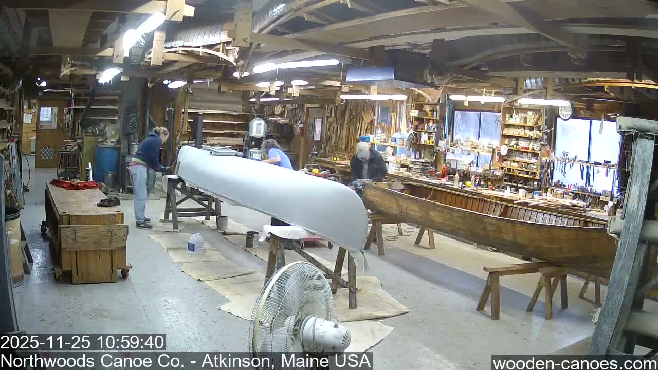 Maine, Northwood Canoe Company Shop & Yard Live Cam - Atkinson, Piscataquis, Maine, USA