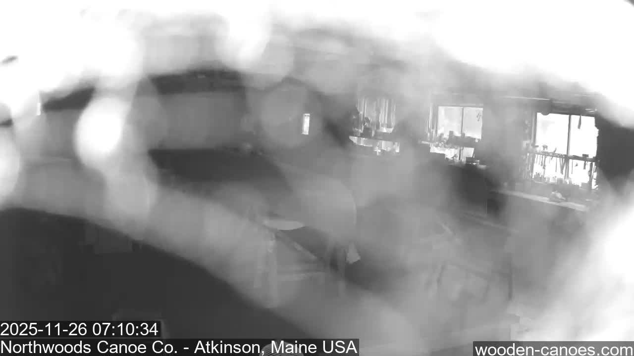 Maine, Northwood Canoe Company Shop & Yard Live Cam - Atkinson, Piscataquis, Maine, USA