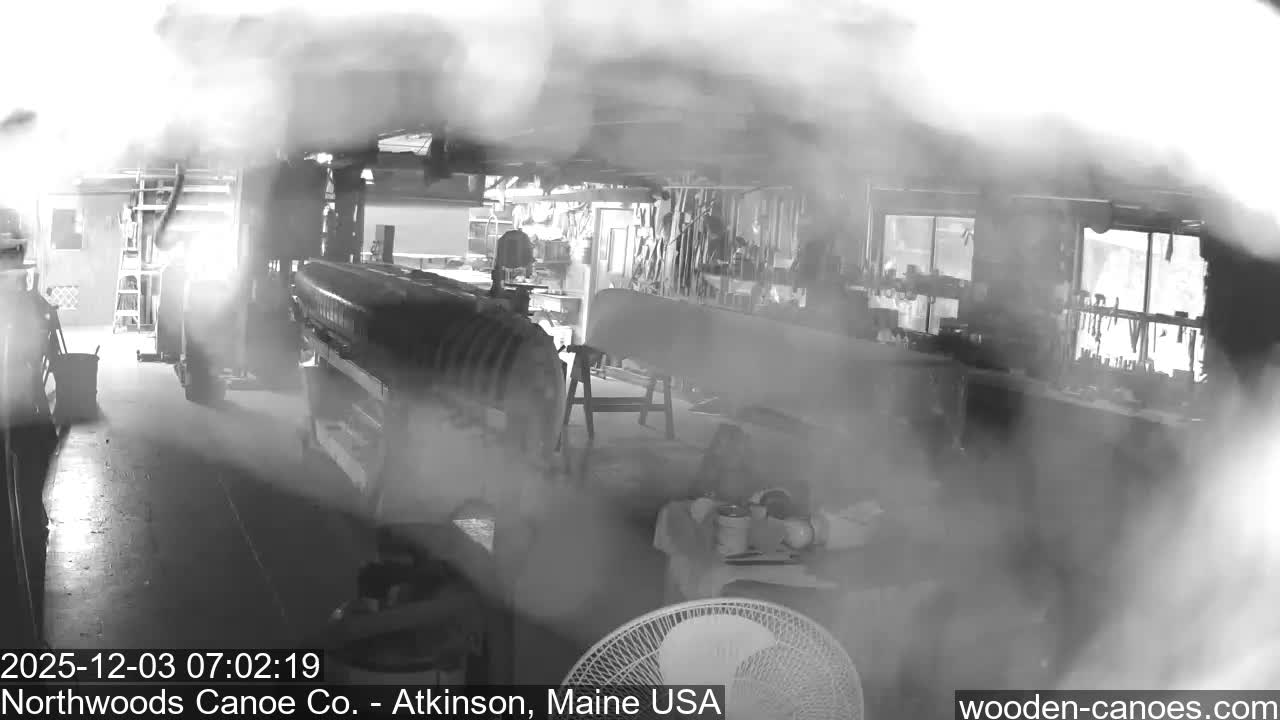 Maine, Northwood Canoe Company Shop & Yard Live Cam - Atkinson, Piscataquis, Maine, USA