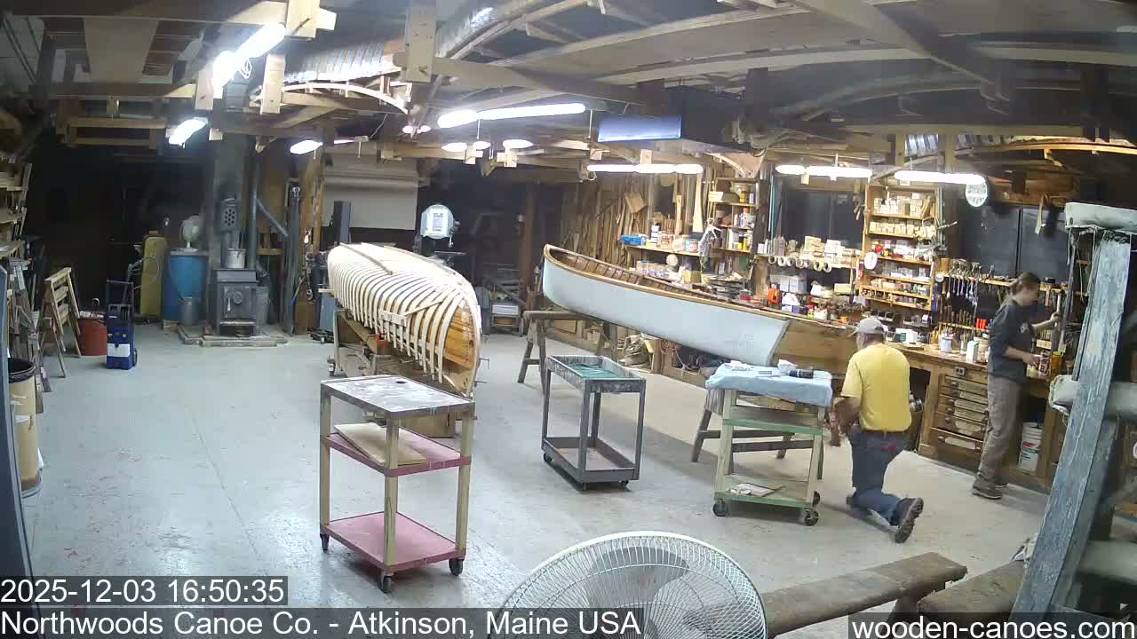 Maine, Northwood Canoe Company Shop & Yard Live Cam - Atkinson, Piscataquis, Maine, USA
