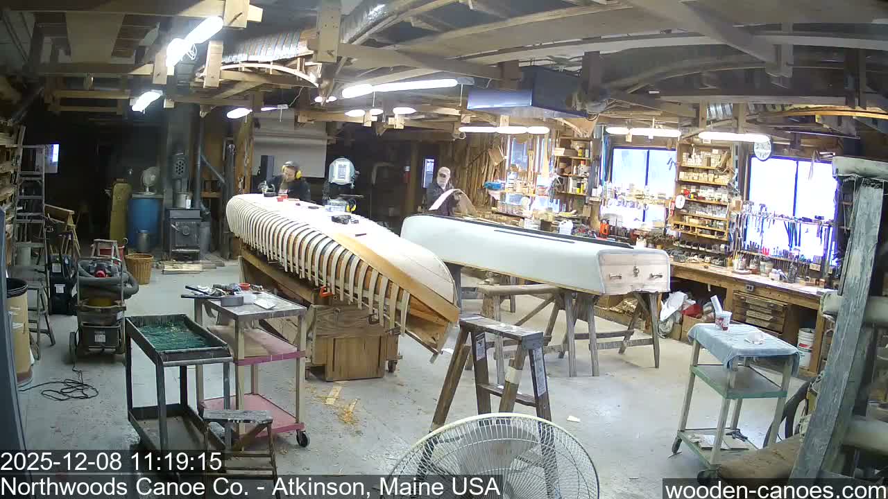 Maine, Northwood Canoe Company Shop & Yard Live Cam - Atkinson, Piscataquis, Maine, USA