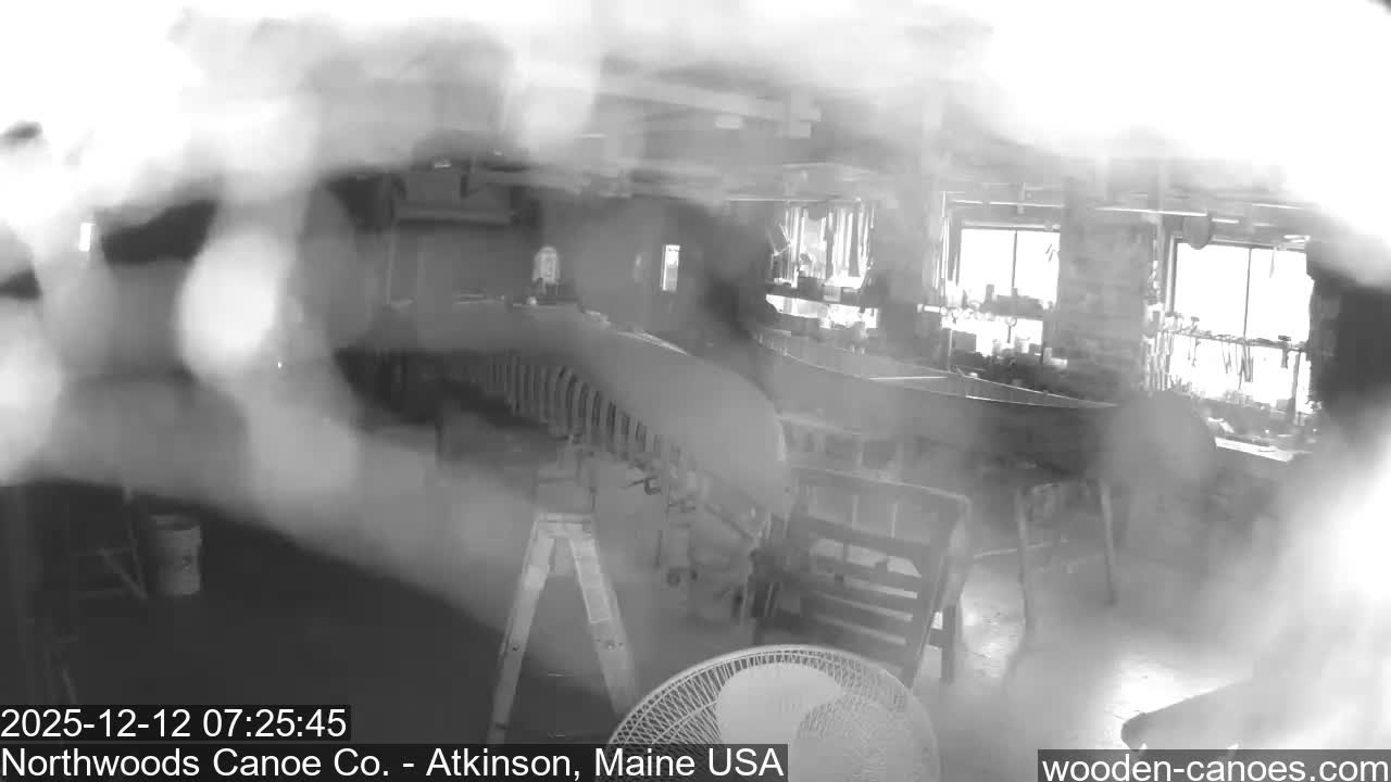 Maine, Northwood Canoe Company Shop & Yard Live Cam - Atkinson, Piscataquis, Maine, USA