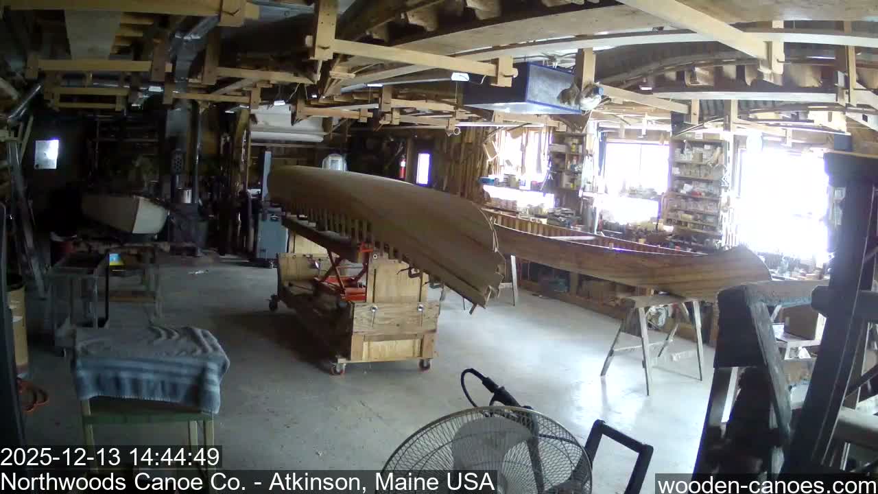 Maine, Northwood Canoe Company Shop & Yard Live Cam - Atkinson, Piscataquis, Maine, USA
