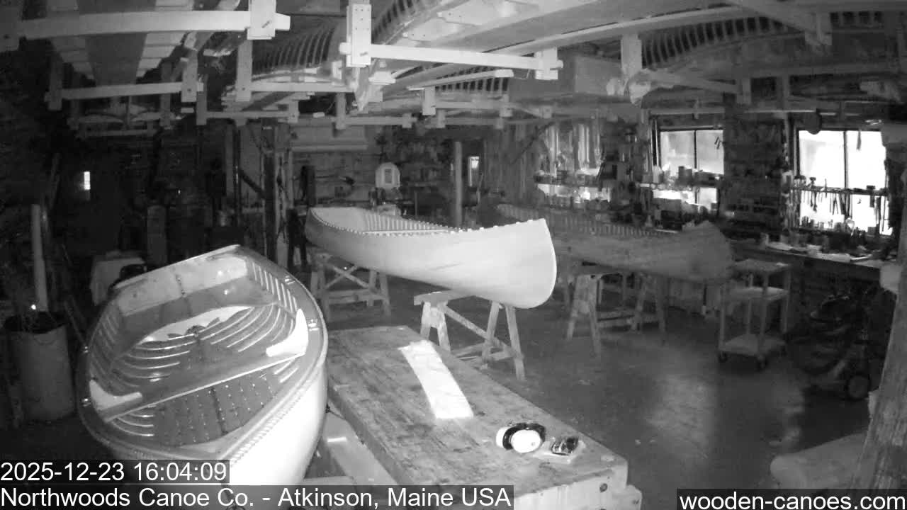 Maine, Northwood Canoe Company Shop & Yard Live Cam - Atkinson, Piscataquis, Maine, USA