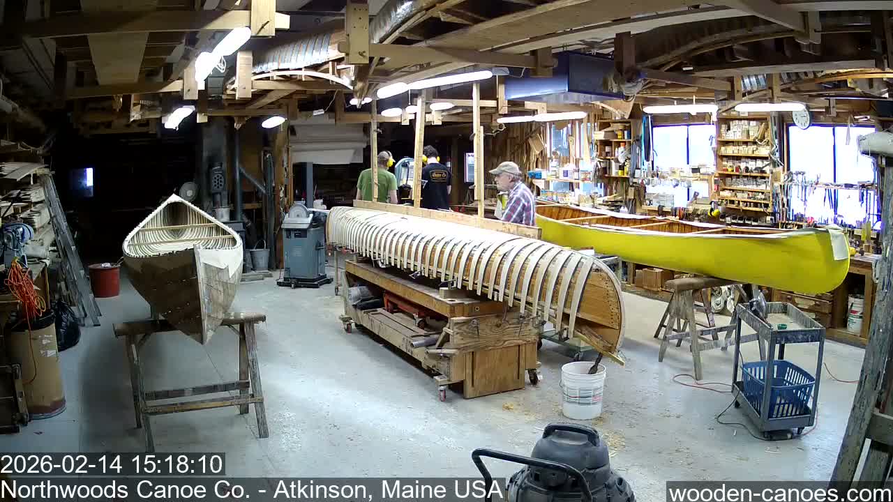 Maine, Northwood Canoe Company Shop & Yard Live Cam - Atkinson, Piscataquis, Maine, USA