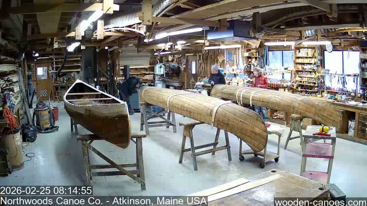 Maine, Northwood Canoe Company Shop & Yard Live Cam - Atkinson, Piscataquis, Maine, USA