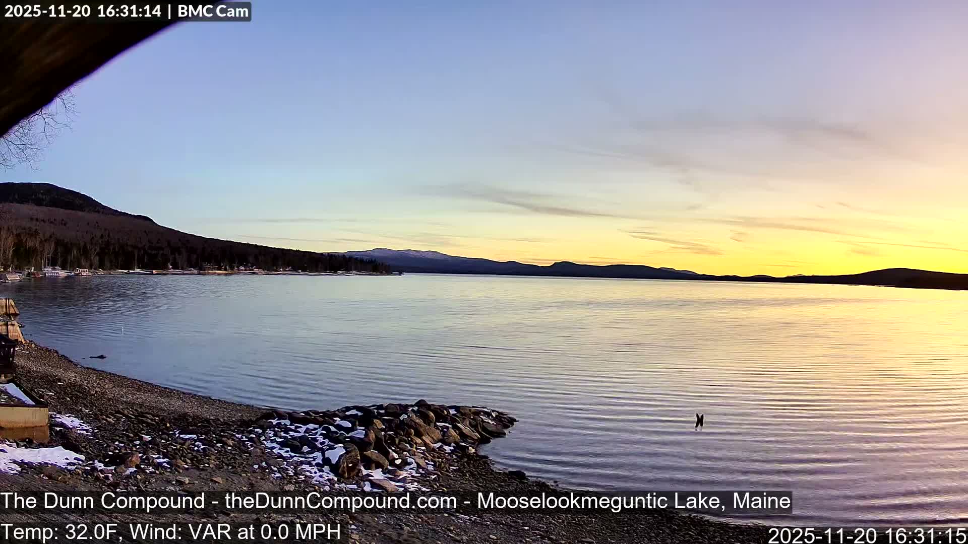 Rangeley, Mooselookmeguntic Lake Live Cam - Mooselookmeguntic, Rangeley, Franklin, Maine, USA