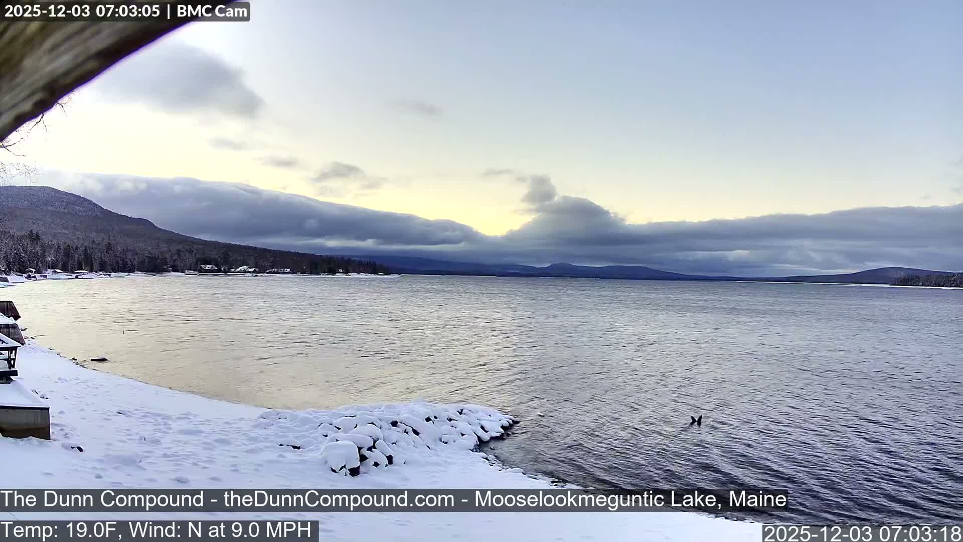 Rangeley, Mooselookmeguntic Lake Live Cam - Mooselookmeguntic, Rangeley, Franklin, Maine, USA