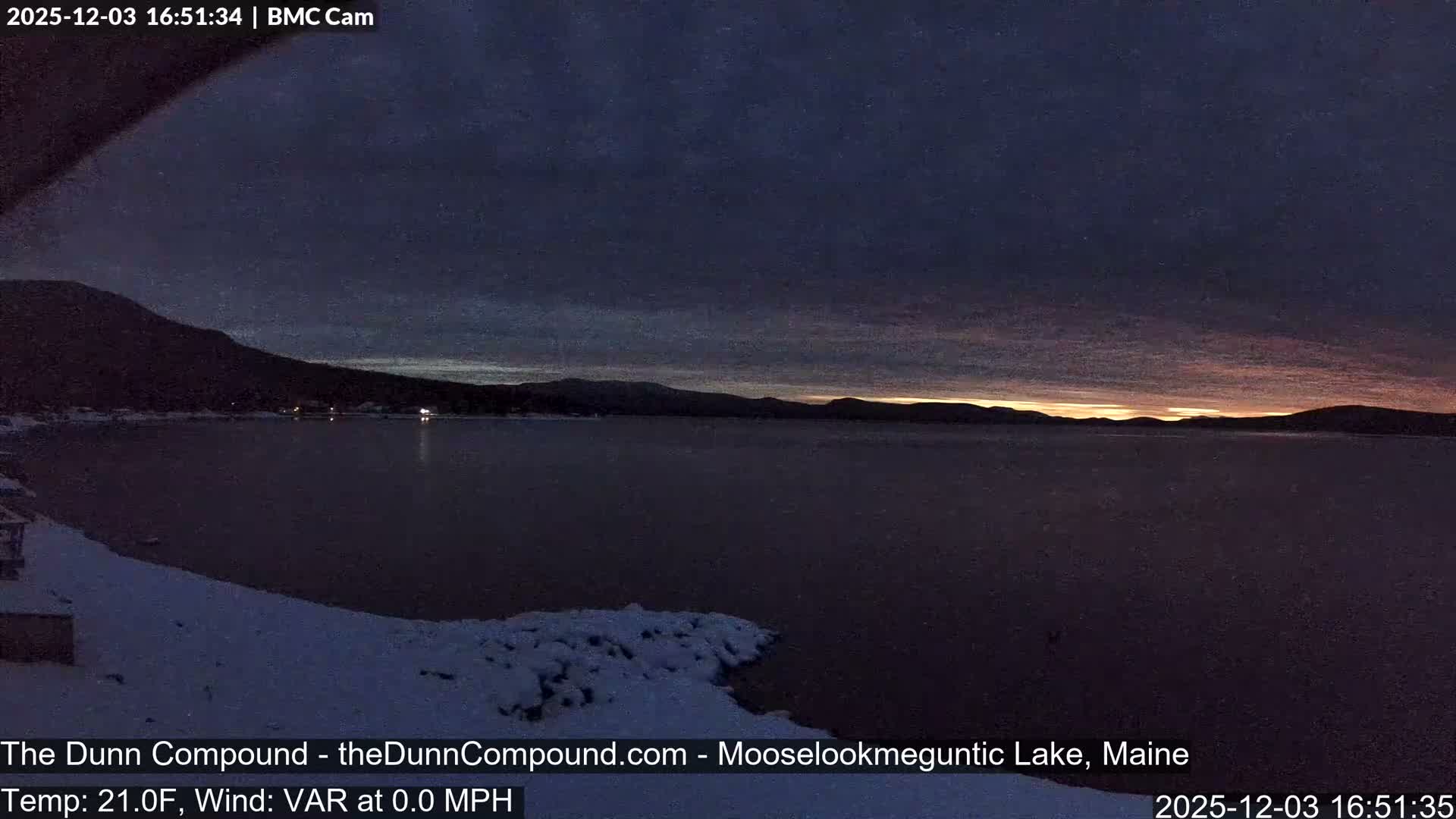 Rangeley, Mooselookmeguntic Lake Live Cam - Mooselookmeguntic, Rangeley, Franklin, Maine, USA