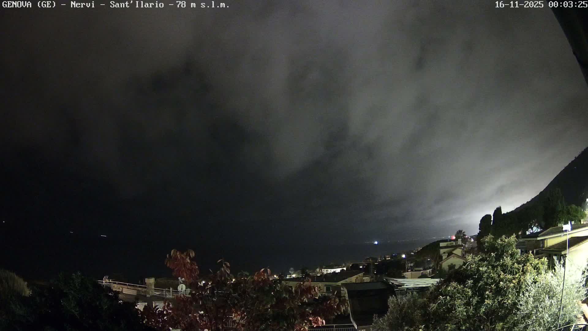 Nervi Coast Italian Riviera Sea View from Sant'Ilario Live Cam - Nervi, Genoa, Liguria, Italy